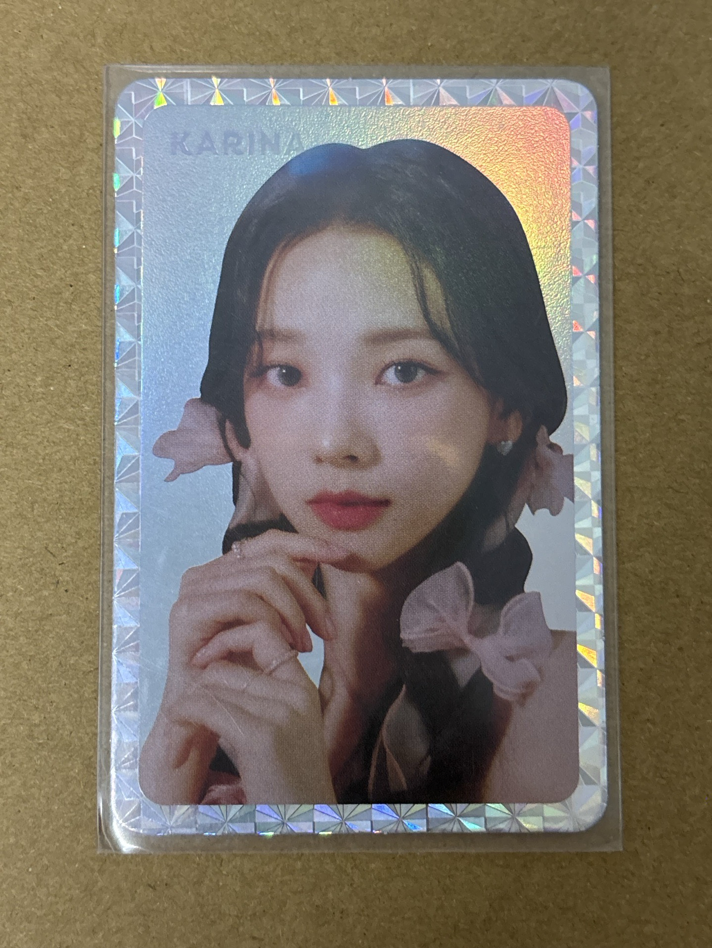 aespa Karina 柚子 白色情人節 周邊卡 閃卡柚