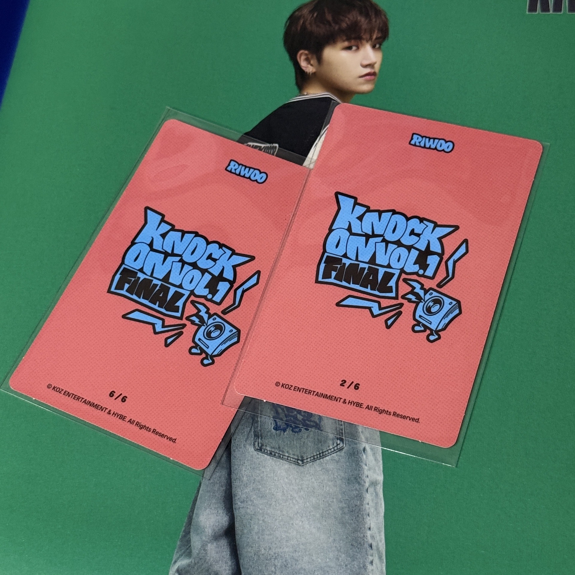Knock on vol.1 Final 演唱會場週 隨機小卡包 Riwoo 李常赫 2張一組