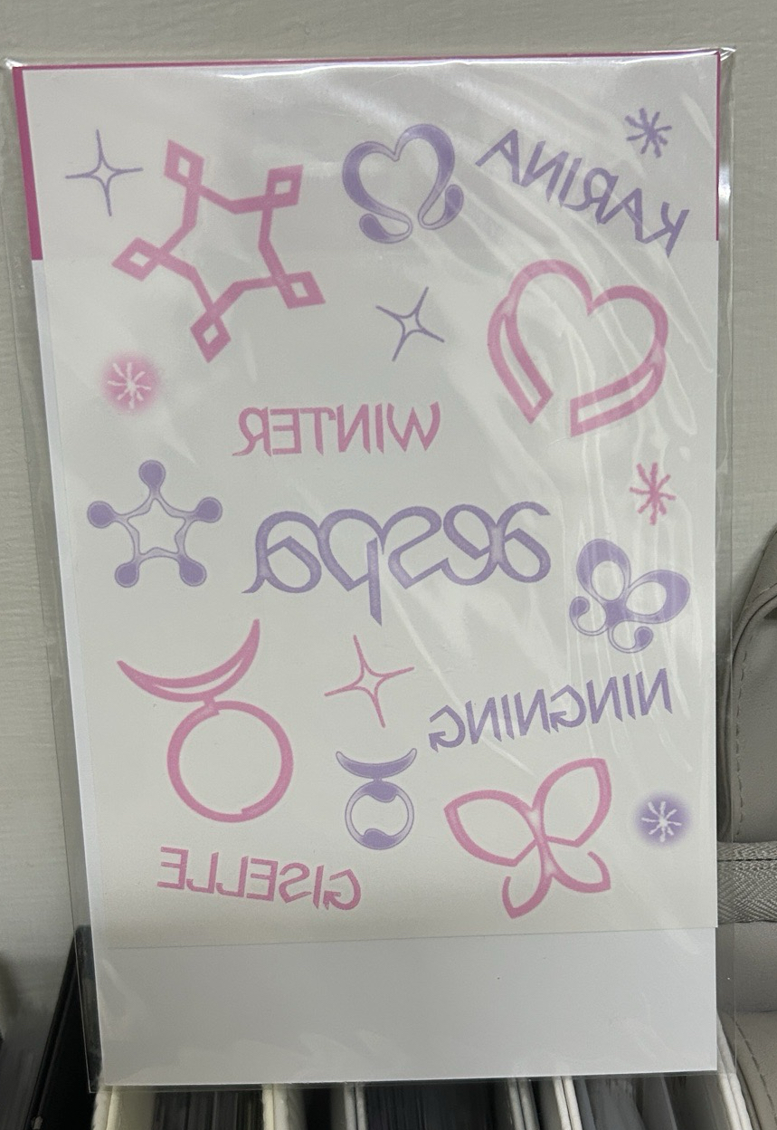 aespa 紋身貼