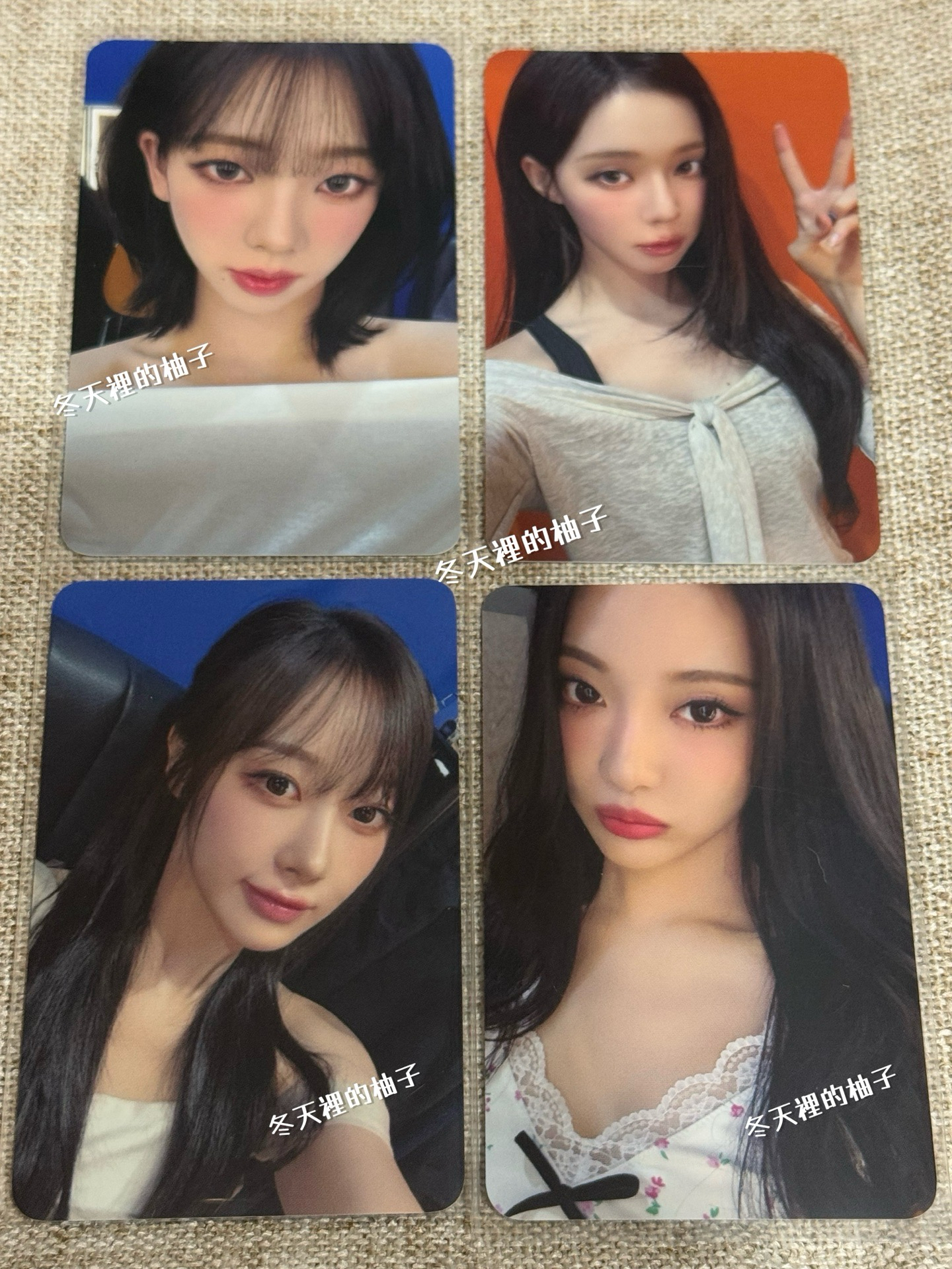 aespa karina winter giselle ningning ms簽售卡一套（4張）