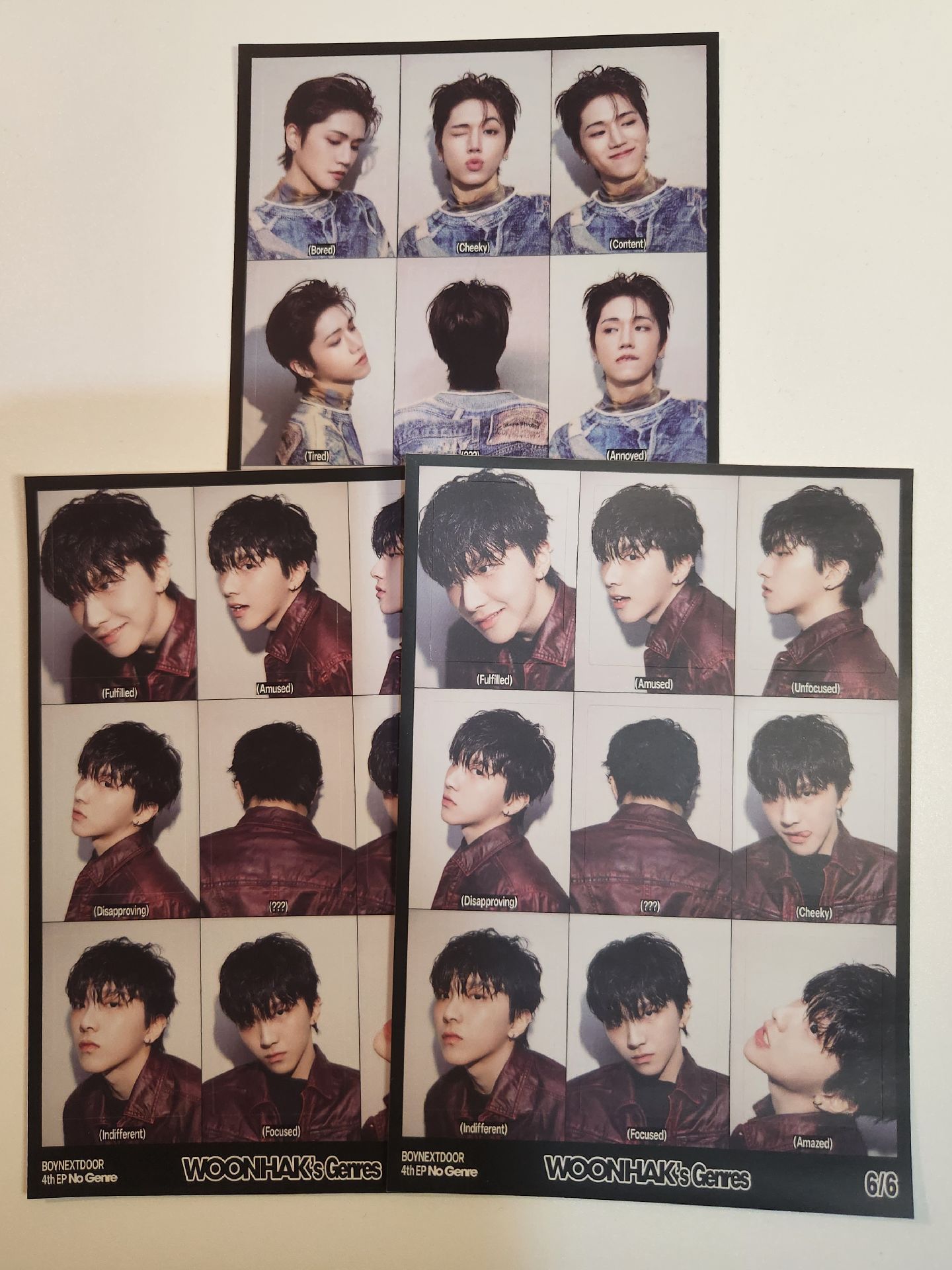 RIWOO 李常赫 金雲鶴 No Genre 專輯九宮格貼紙