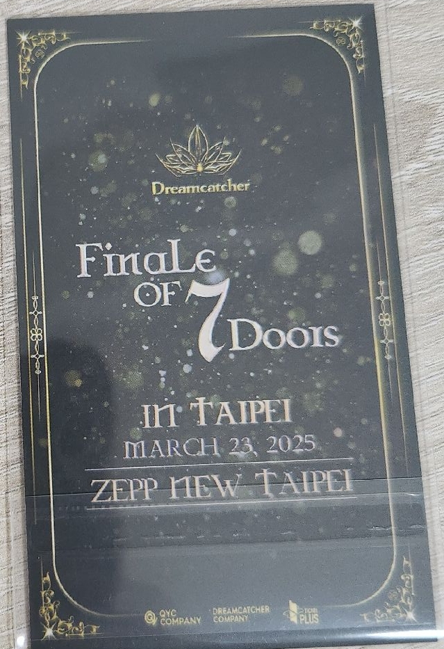 Dreamcatcher-七門台北入場卡 Yoohyeon 