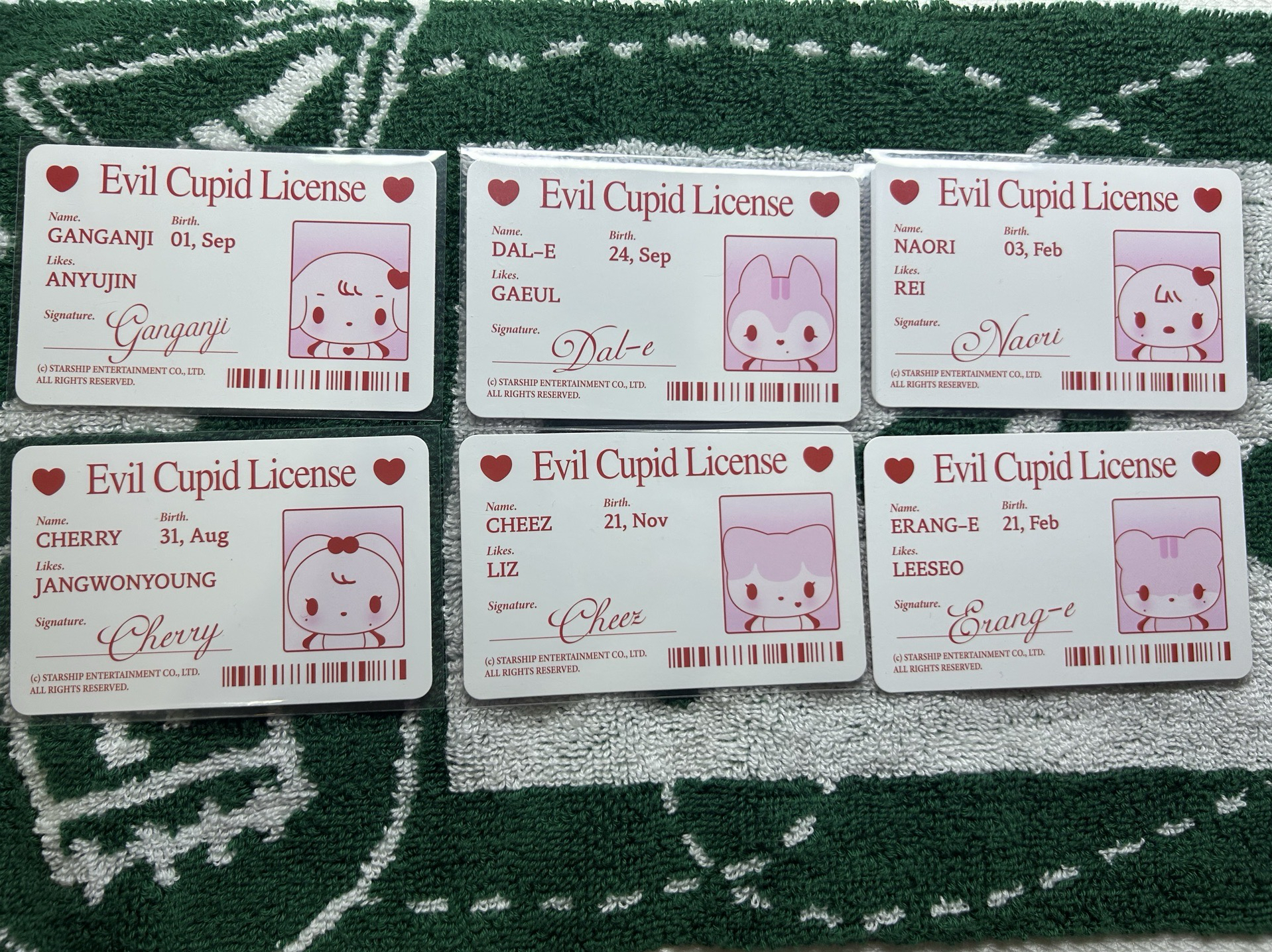 IVE SECRECT 盲盒專卡一套