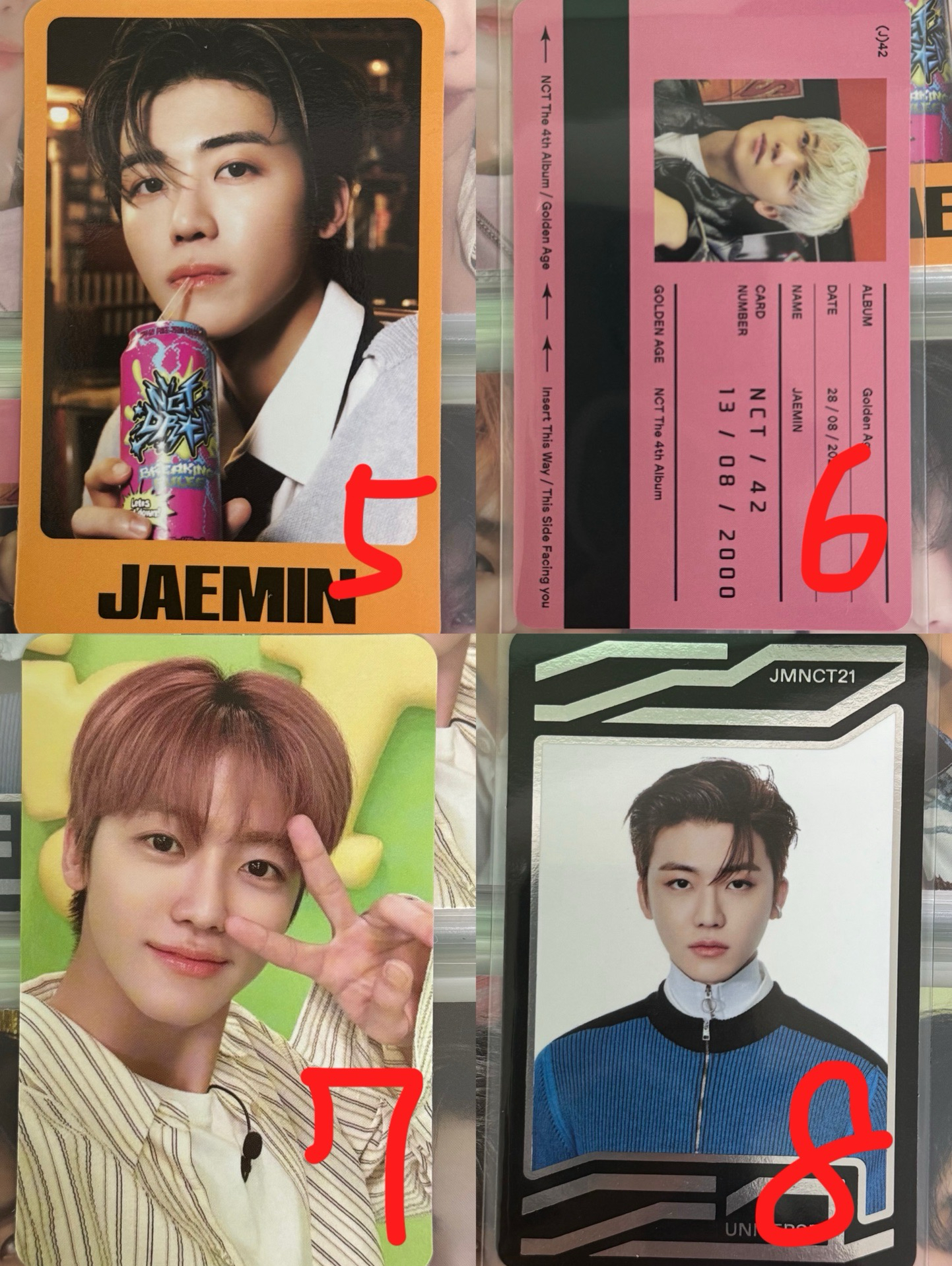 NCT DREAM 羅渽民 JAEMIN /專卡 周邊卡 年曆卡 隨機卡