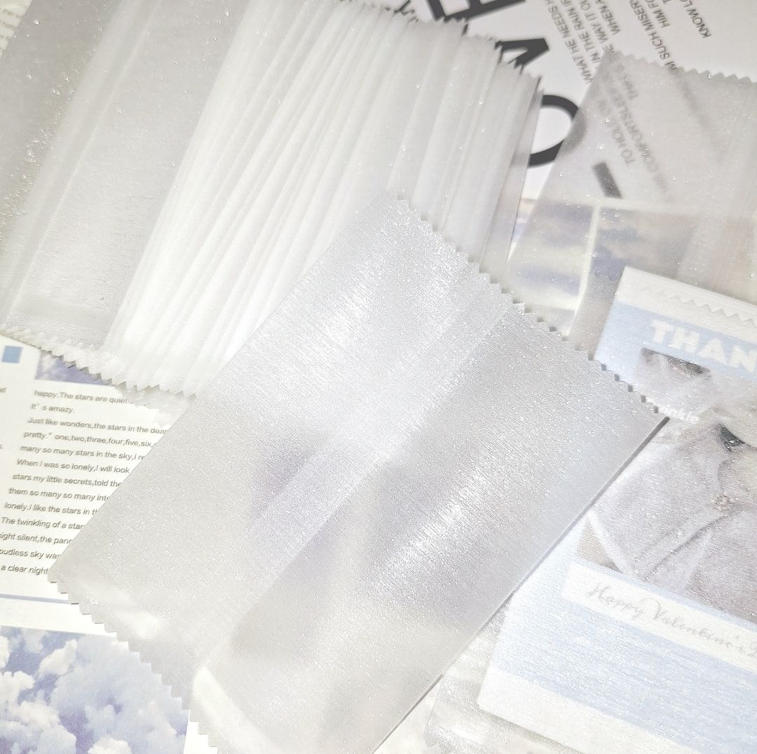⑅ 包材/ins細閃拉絲袋機封袋高顏值打包材料平口熱封袋手帳網感包裝袋
