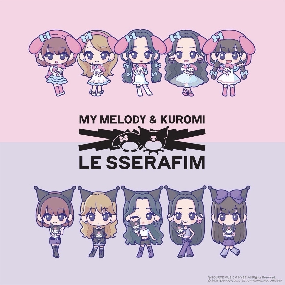 LE SSERAFIM x MY MELODY&KUROMI