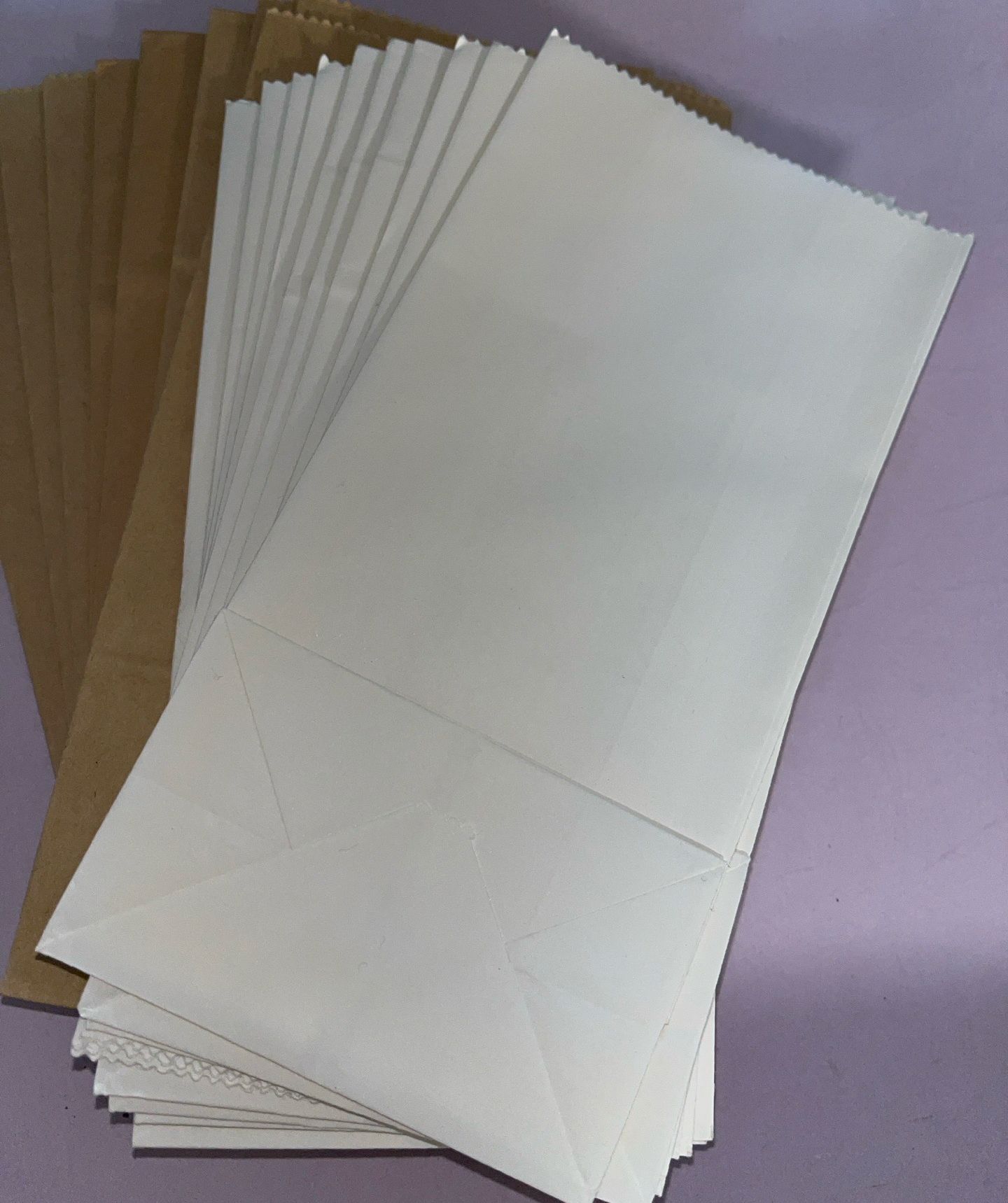 白色牛皮紙袋10入