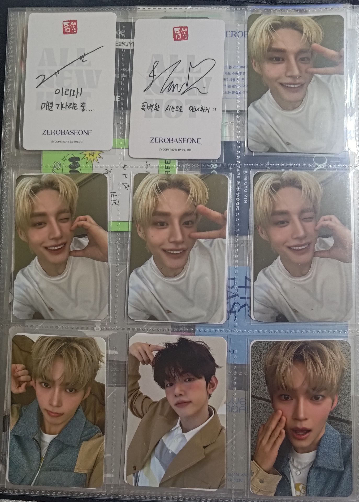 zb1 zerobaseone cologram 代言卡 成韓彬 章昊