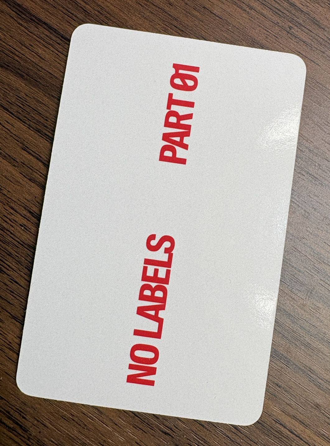 崔然竣 NO LABELS PART 01 專輯卡