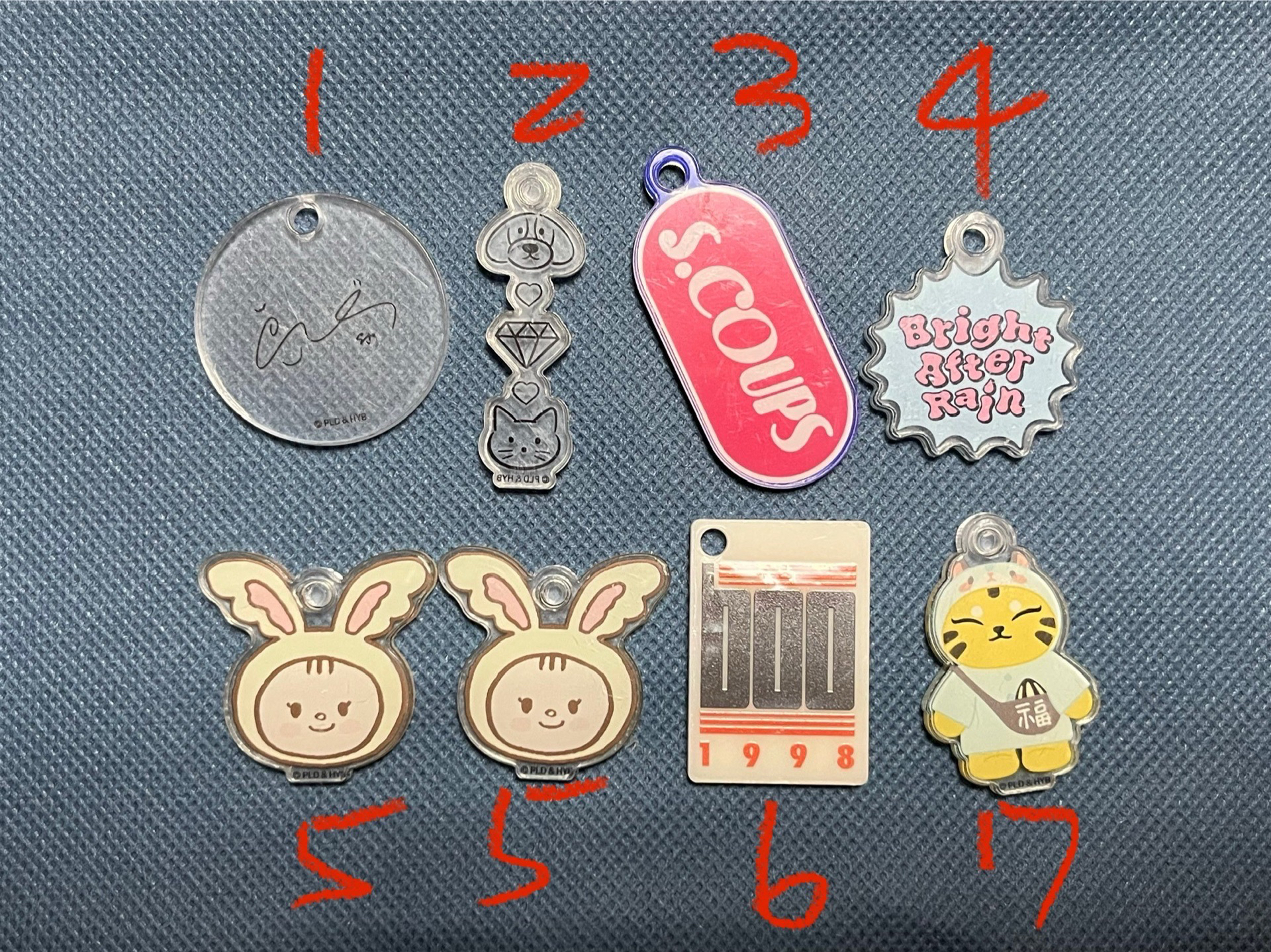 成員自製周邊快閃店吊飾-喆漢榮圓寛