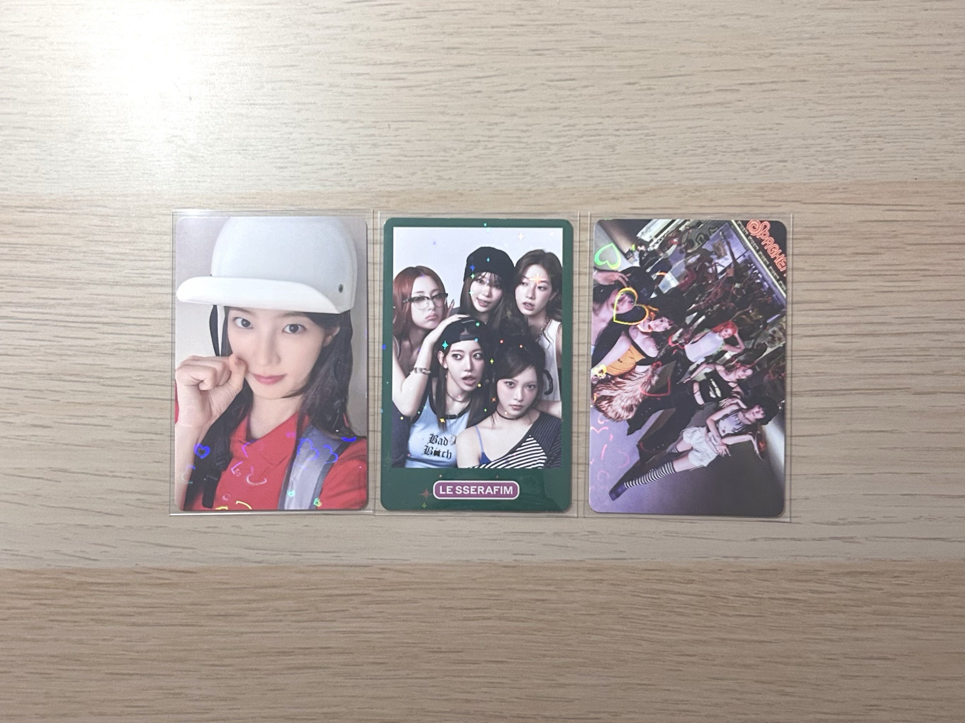 💙）Le sserafim SPAGHETTI 小卡 日咖 環球 特典 日本 采源 櫻花 允真 一葉 恩採
