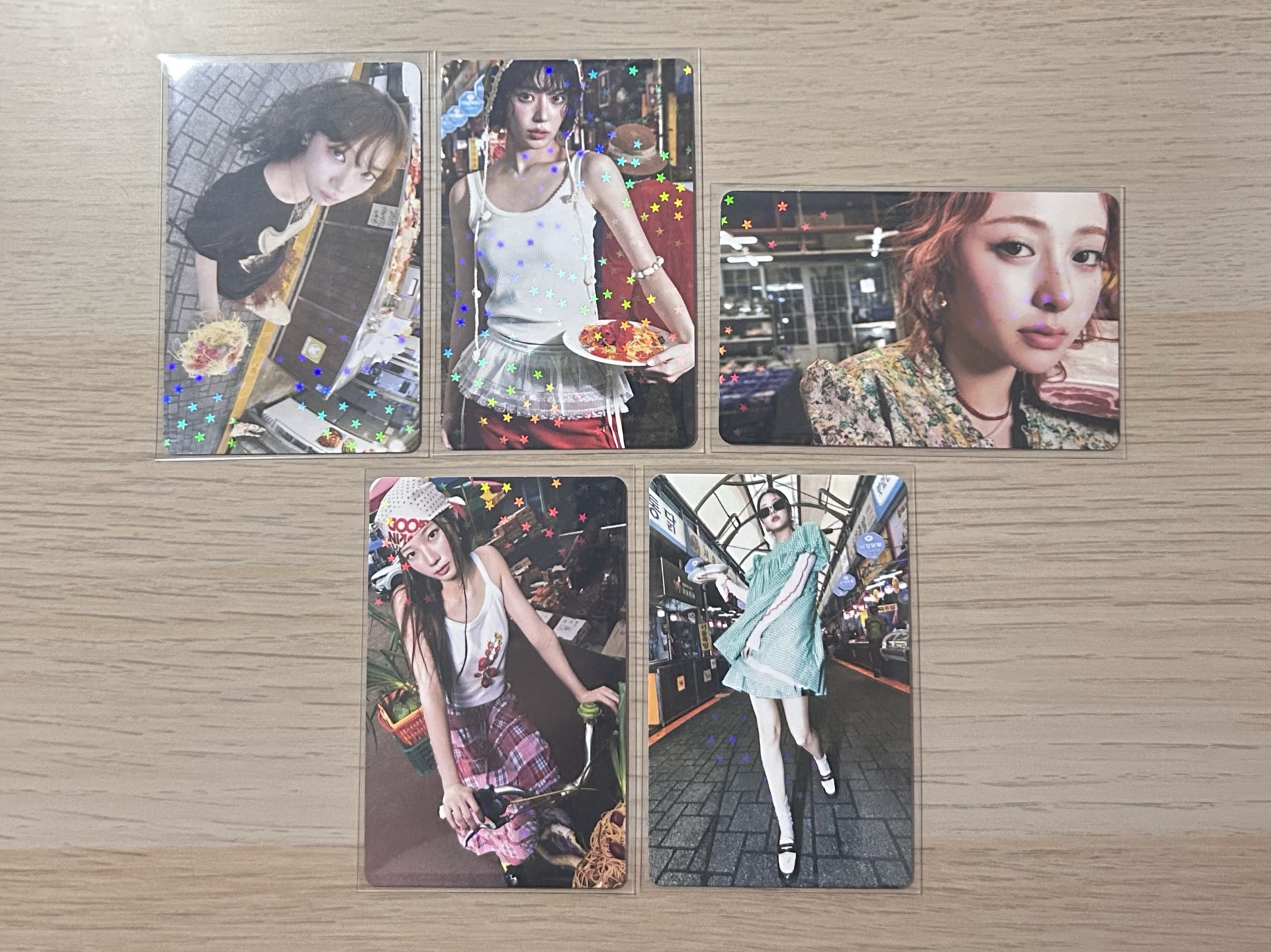 Le sserafim SPAGHETTI 小卡 日咖 環球 特典 日本 采源 櫻花 允真 一葉 恩採