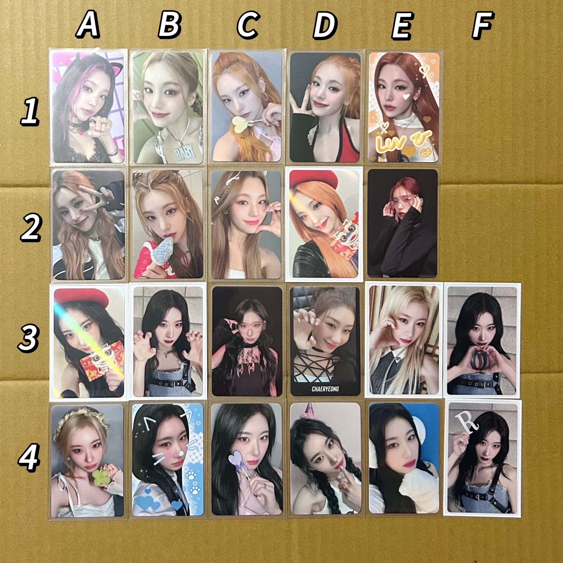 ITZY 小卡 禮志 彩領 born to be CIL 滿額卡 一番賞 專卡