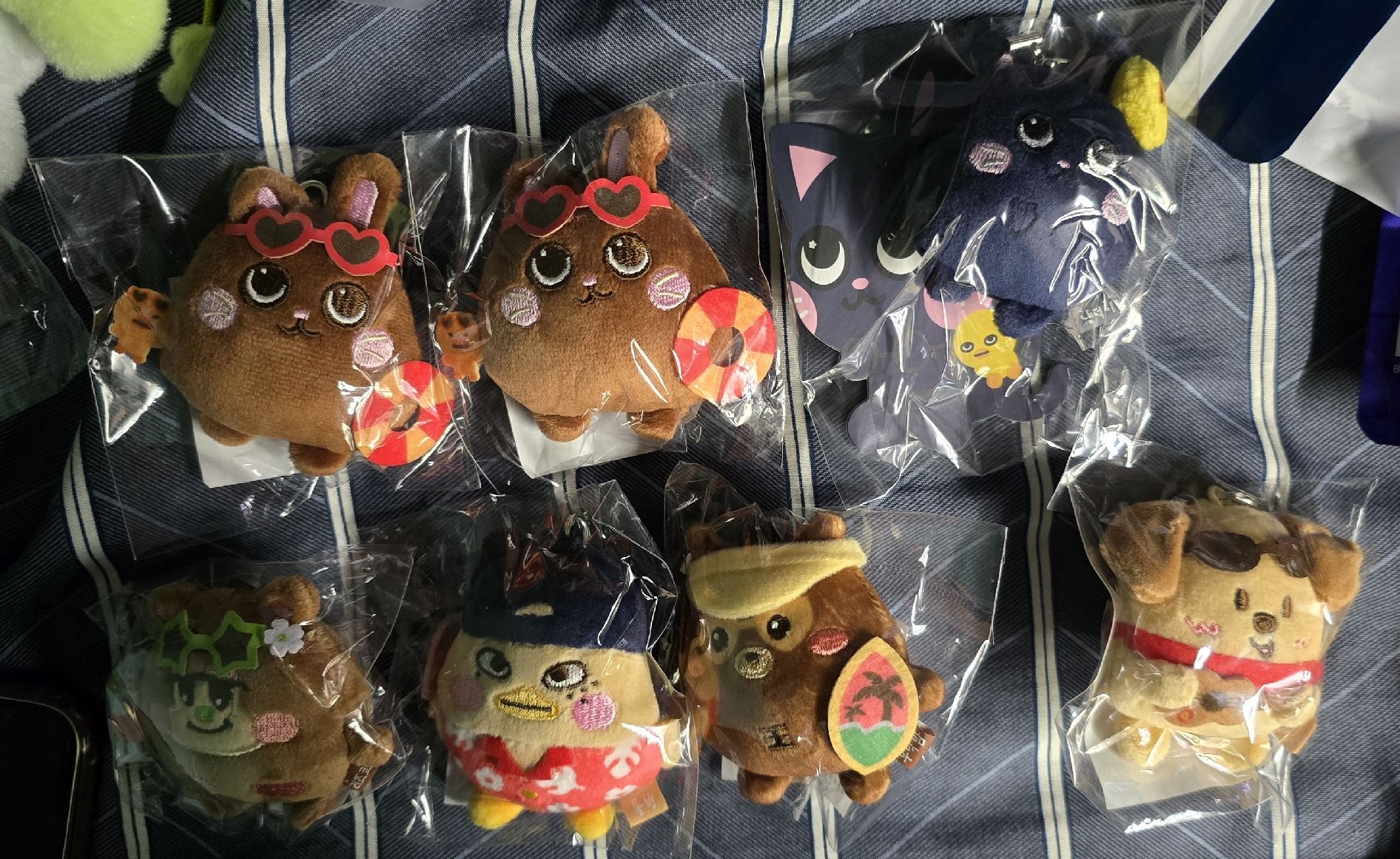 RIIZE 娃娃 兔喵鴨 栗子扣 8公分 烤焦