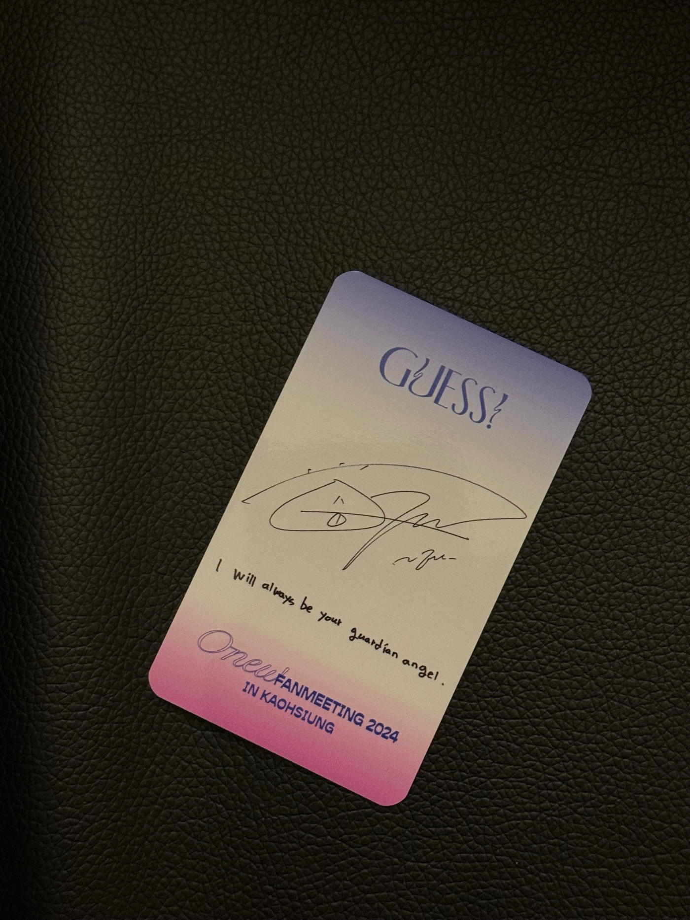 ONEW溫流 2024高雄見面會入場卡