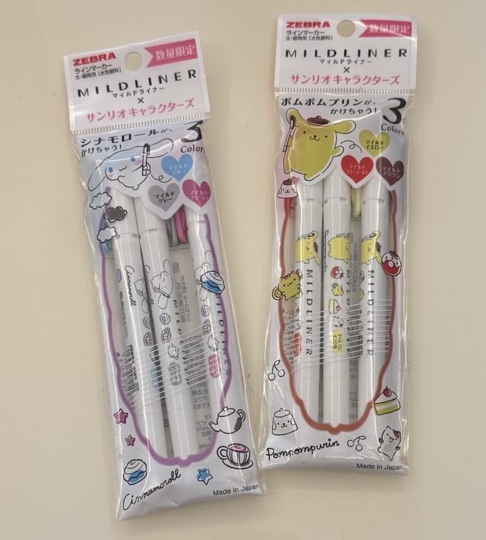 大耳狗/布丁狗 mildliner雙頭螢光筆