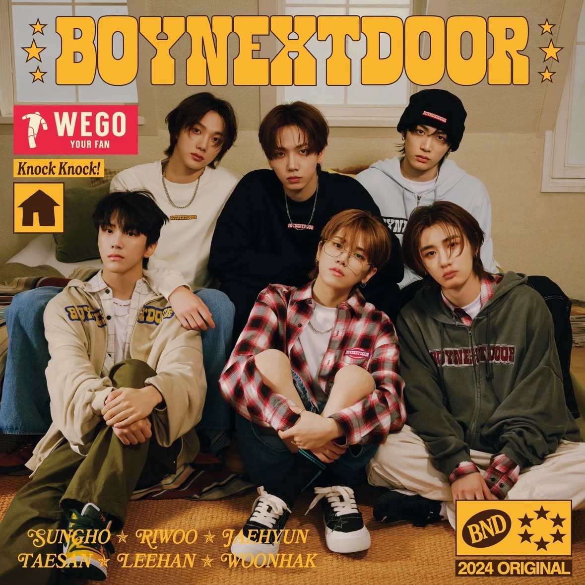 BOYNEXTDOOR WEGO聯名襯衫(黑格子)