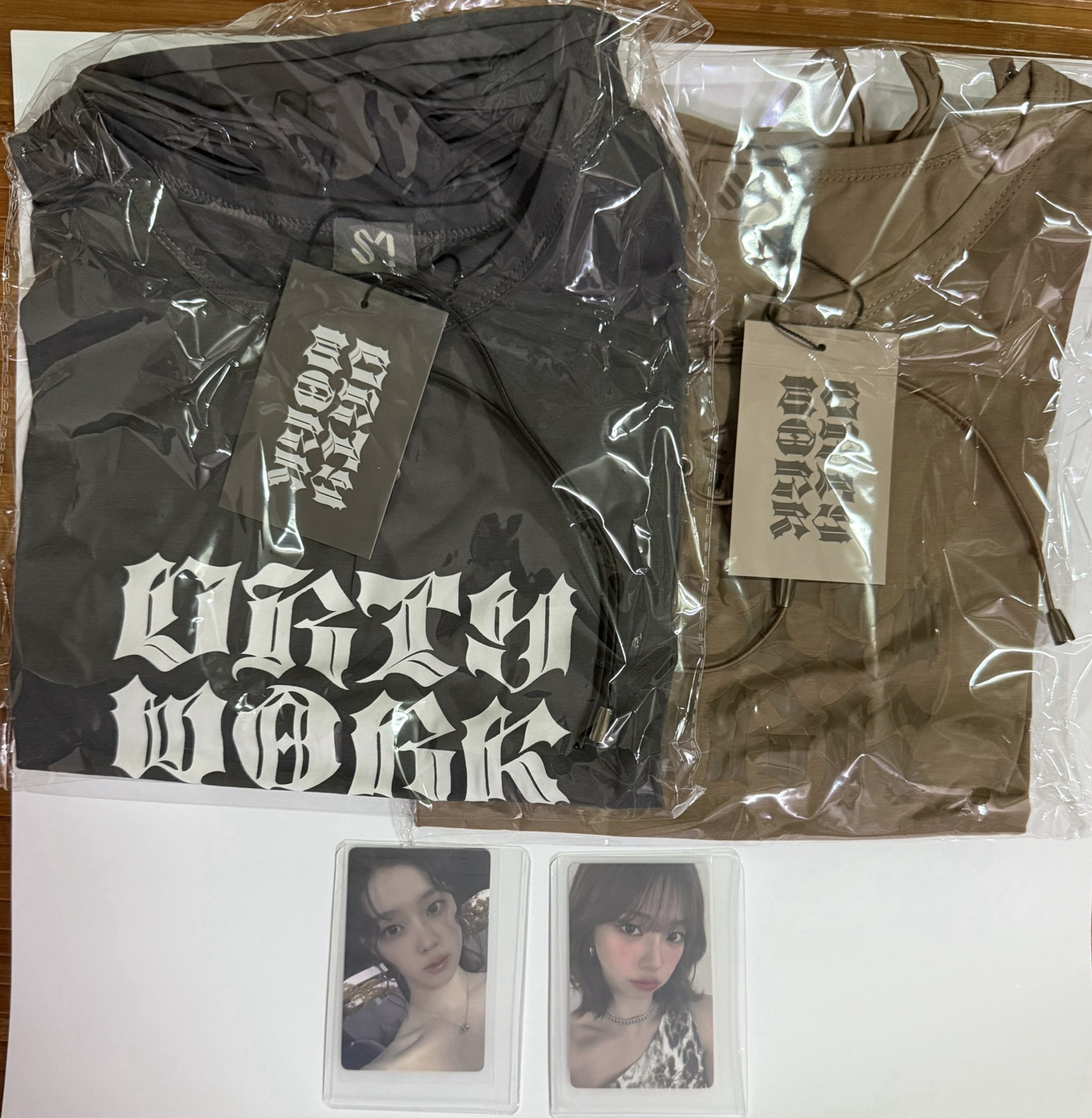 aespa dirty work 中國周邊 衣服 含小卡 冬 柚