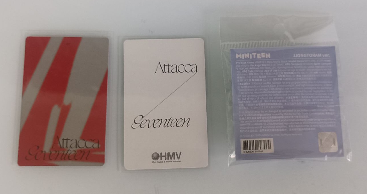 漢迷九hmv特典+專卡+miniteen壓克力立牌