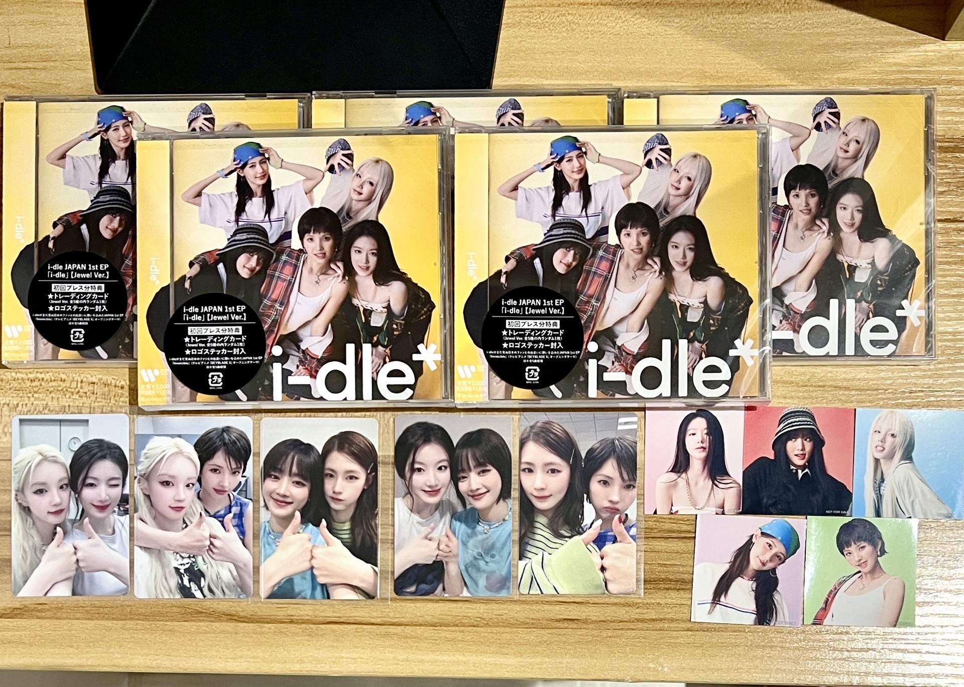 日咖CP卡ㄧ套5張+未拆JC專5張