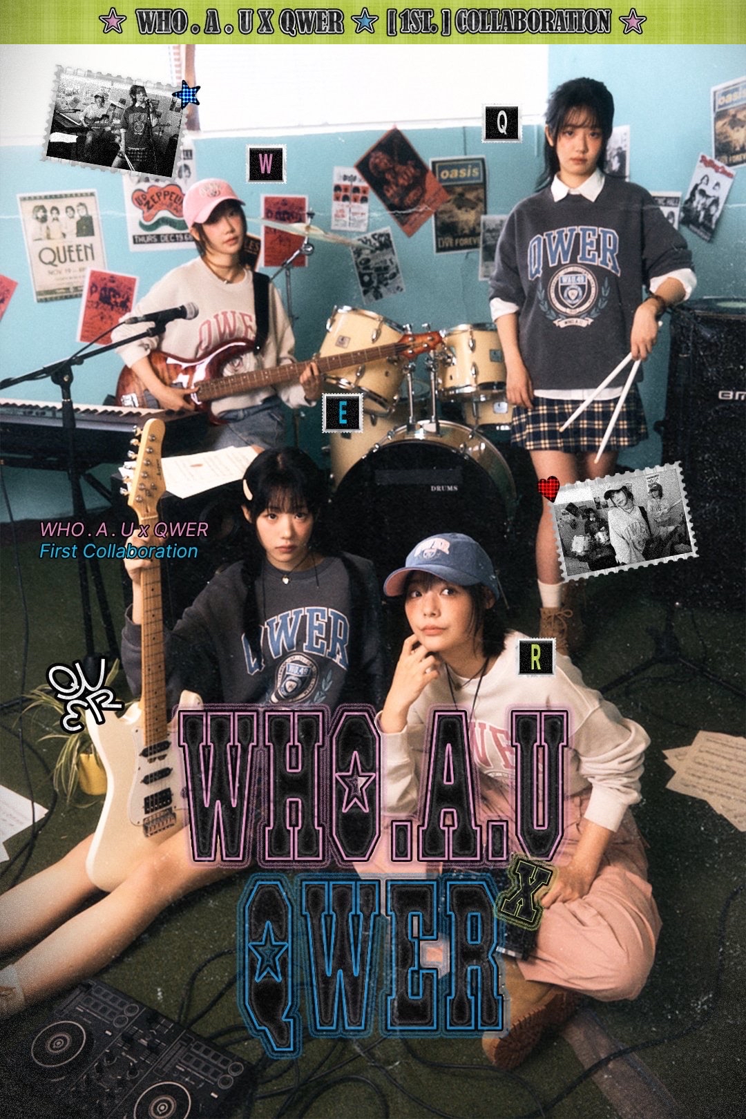 WHO.A.U x QWER 1st Collaboration