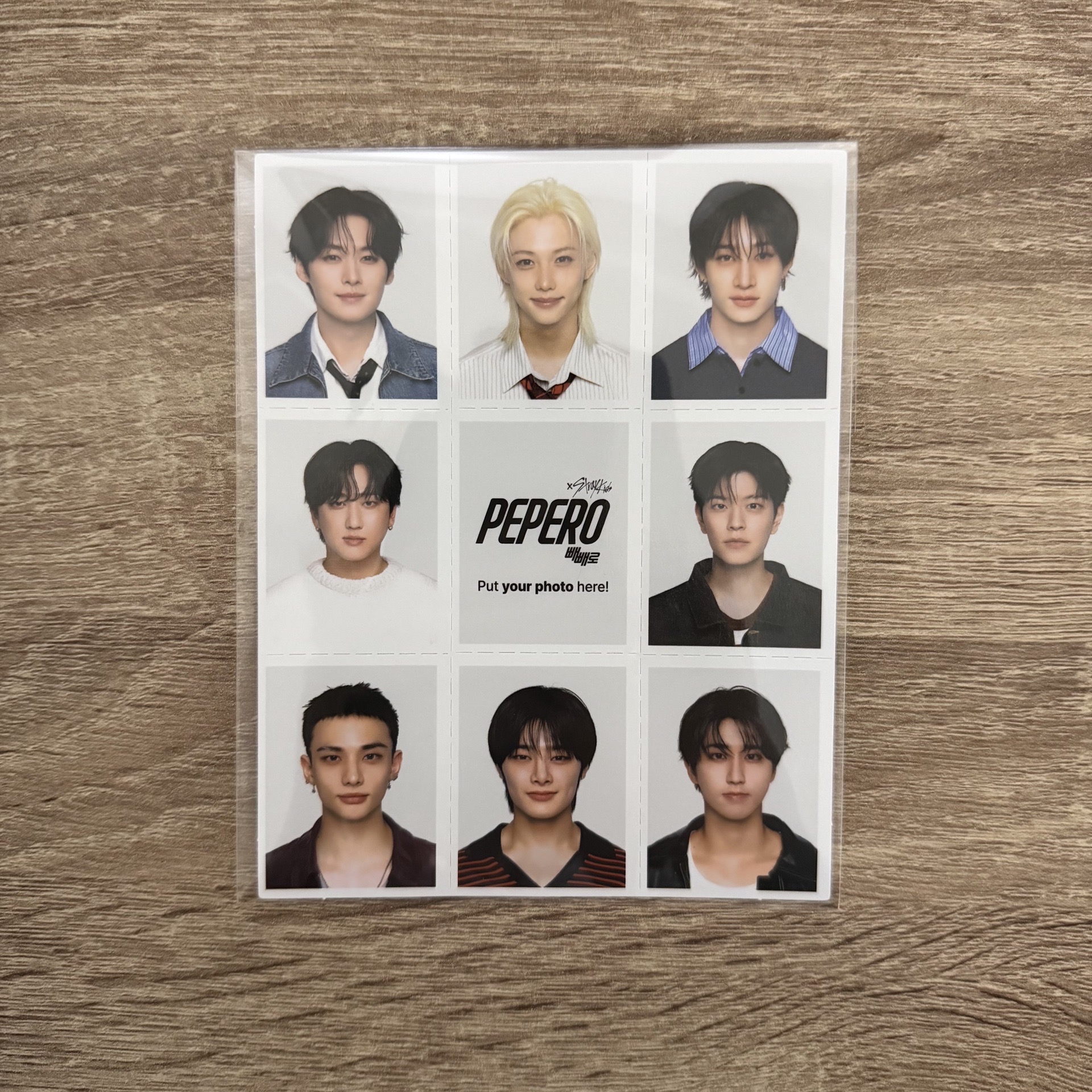 Stray kids 代言 聯名 pepero 證件照