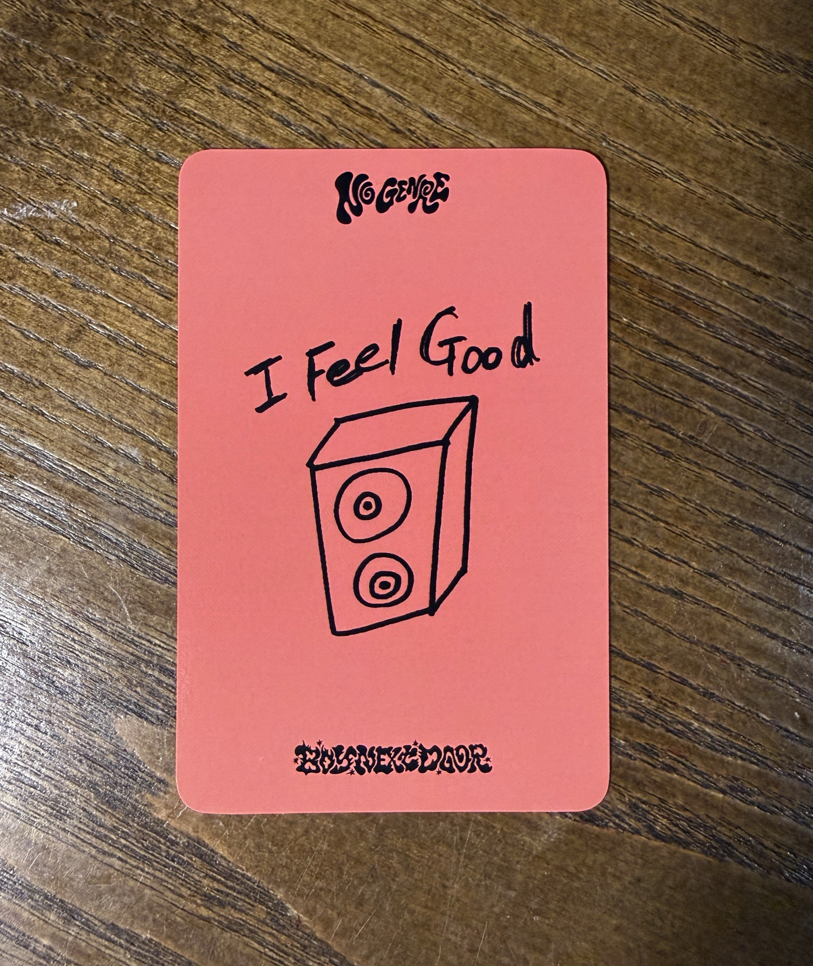 ✴️ No Genre 打歌卡 1.0 明宰鉉 I feel good