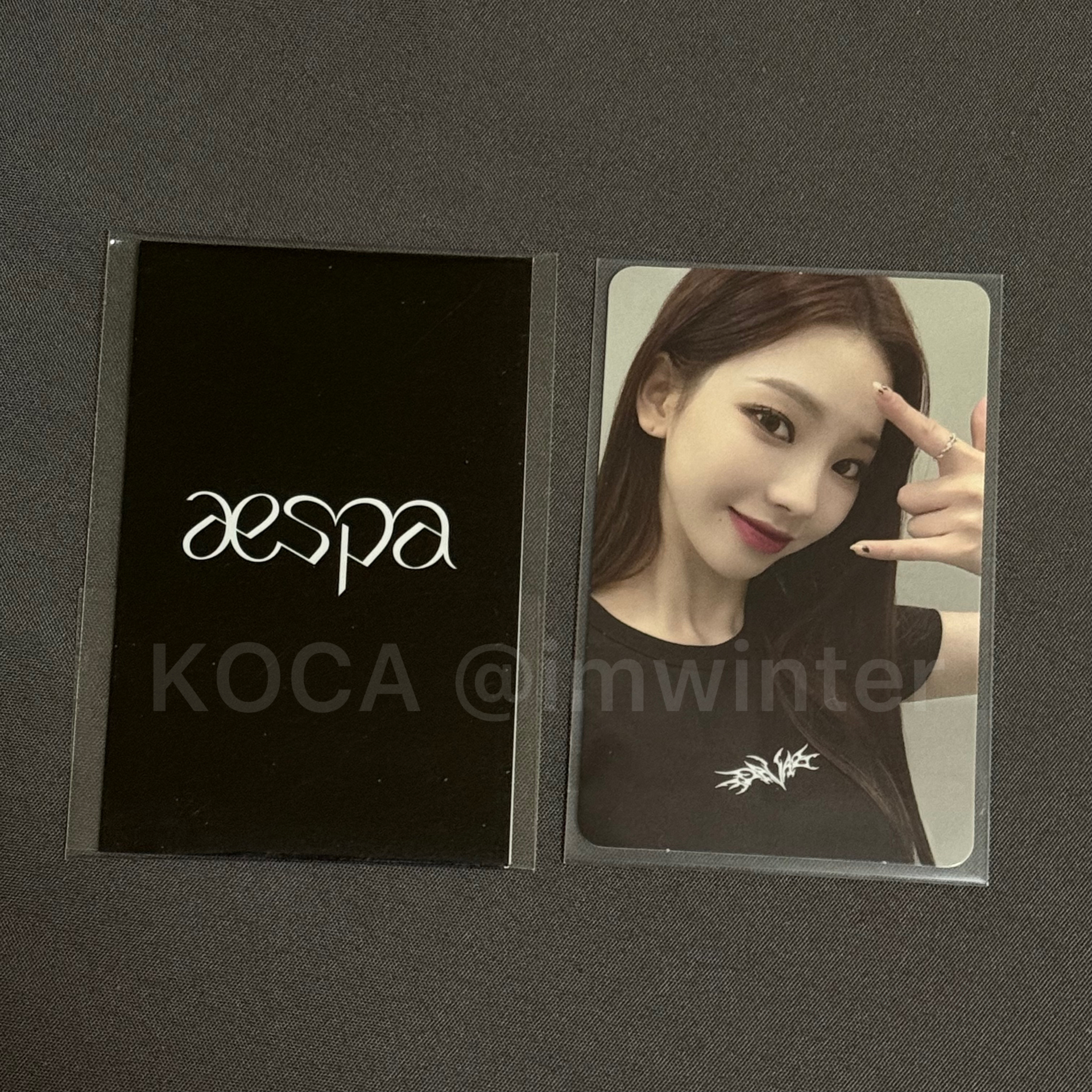 aespa KARINA Savage 滿額卡 滿額黑衣柚