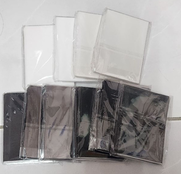 白/黑磨砂二層卡膜