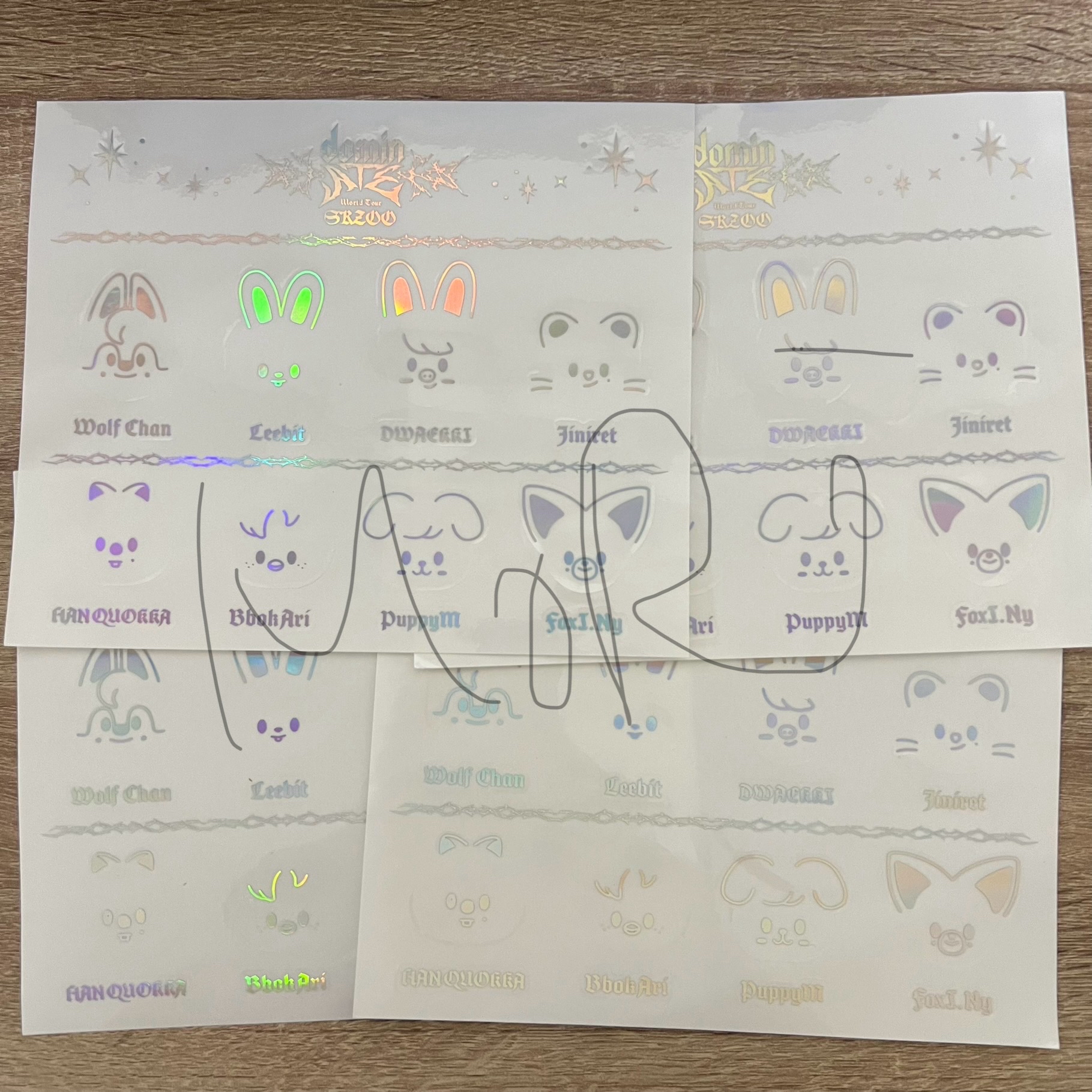 Stray kids 韓國 dominate stay zone 貼紙 手燈貼