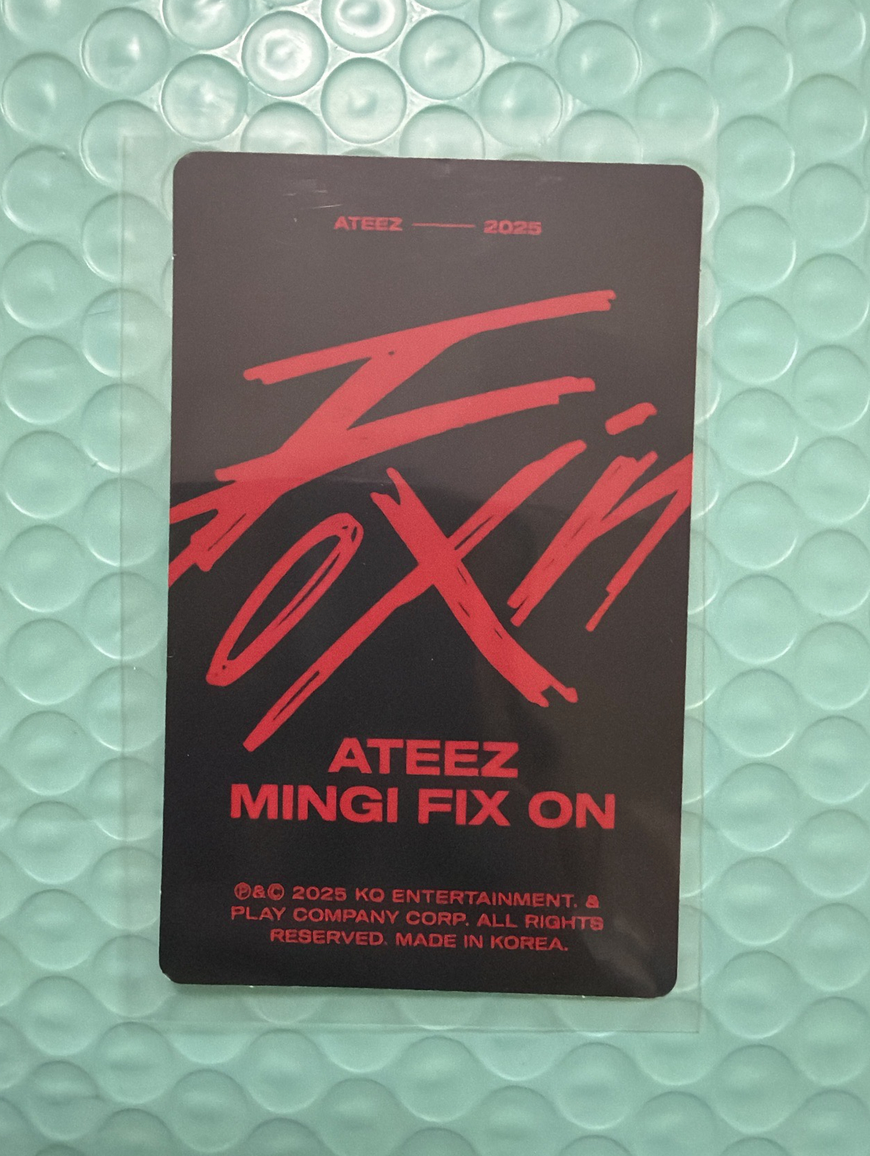 ATEEZ-Mingi 2025生日快閃店隨機卡