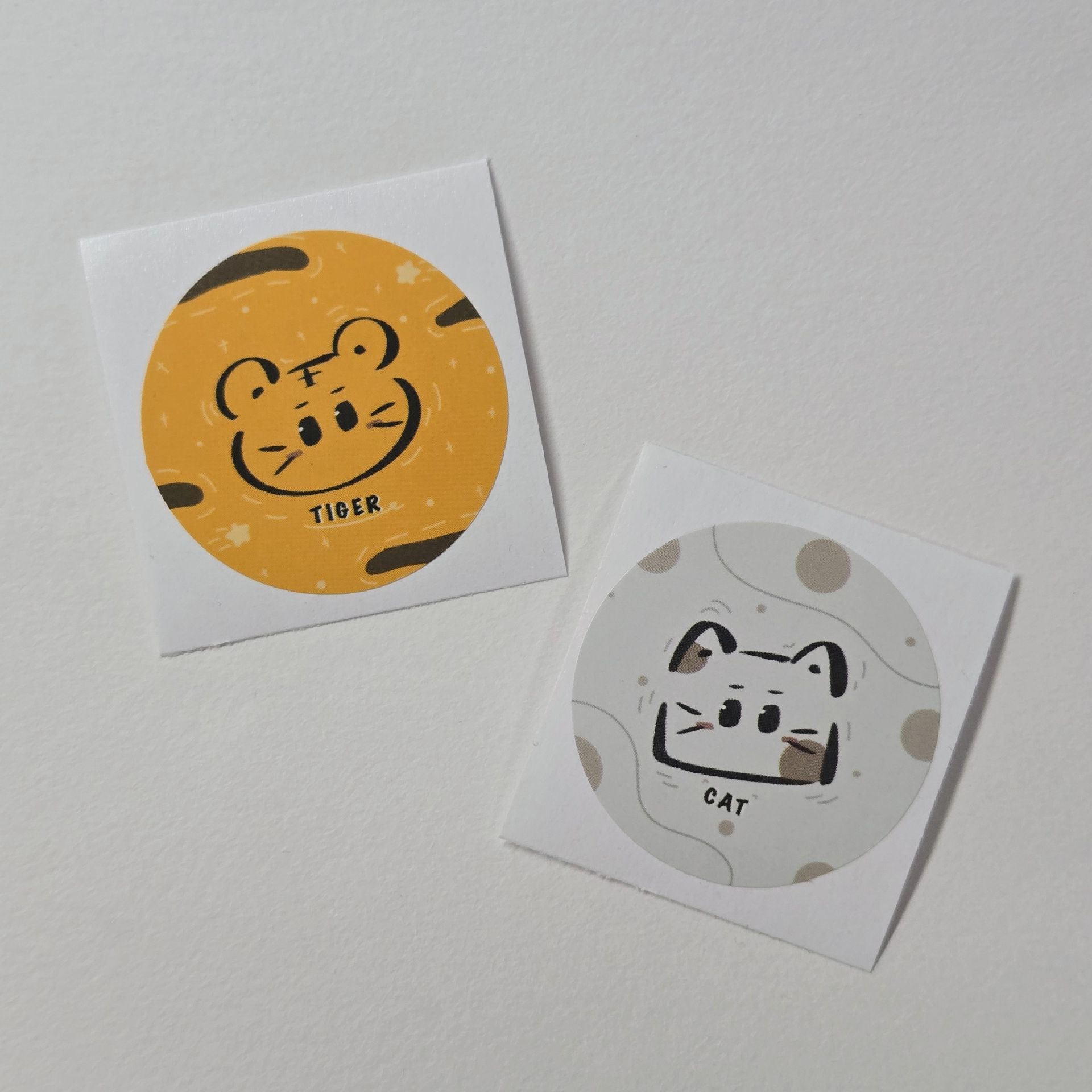 原創-動物塑小圓貼 35mm(亮面)