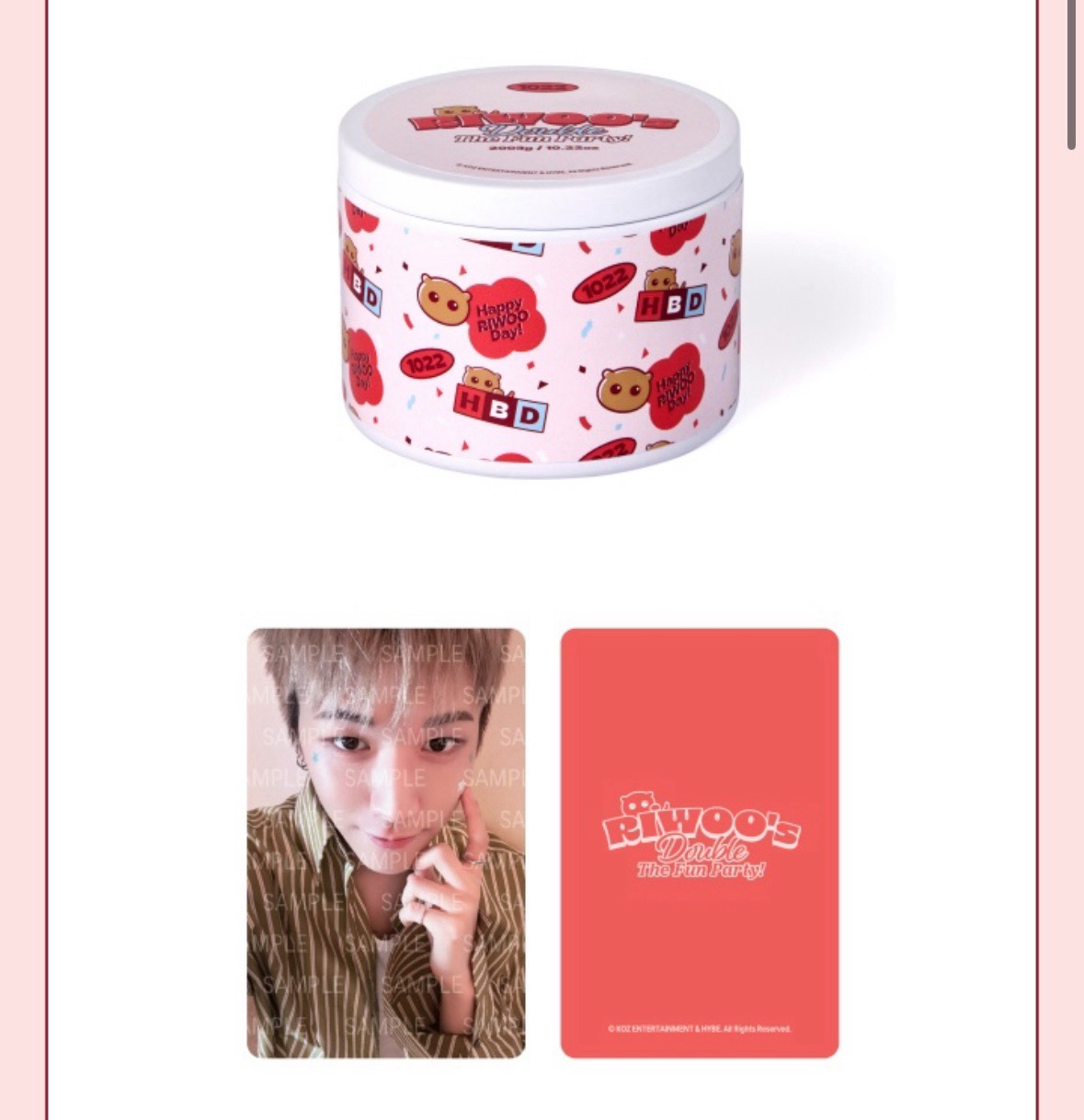 riwoo 生日周邊 蠟燭