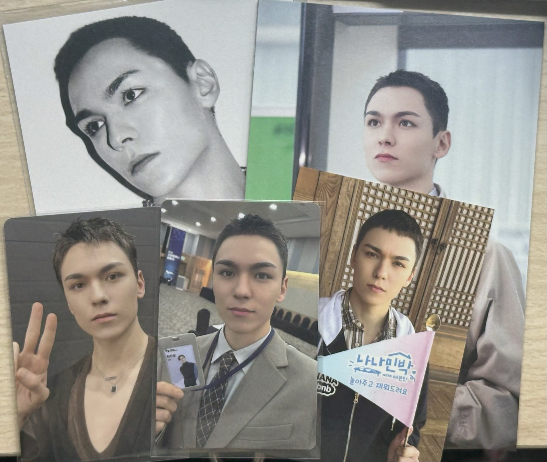 Vernon <nana bnb set+正五黑膠+克拉島回憶錄> 小卡+明信片特典