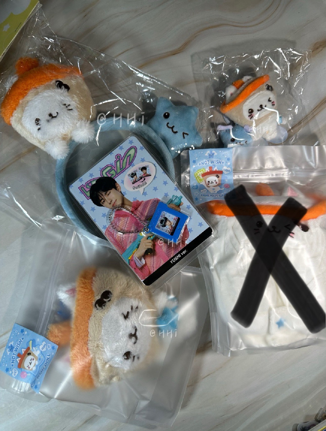 奶茶貓盤（娃+手燈娃+髮箍+鑰匙圈）