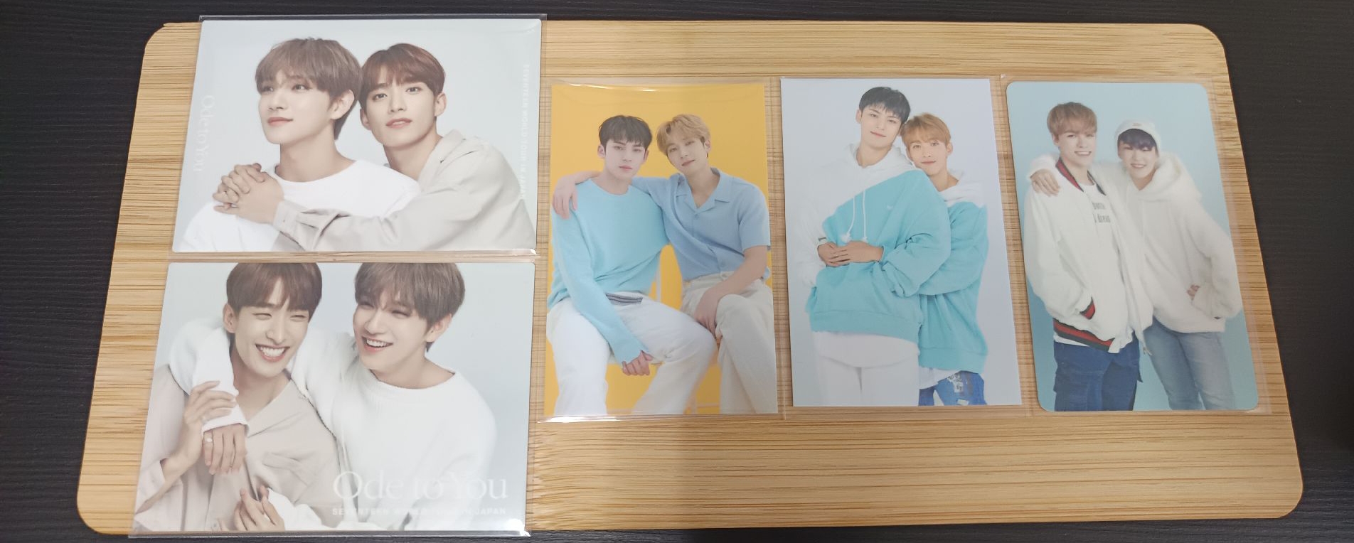 seventeen雙人卡小盤共9張 珉佑 牙刷