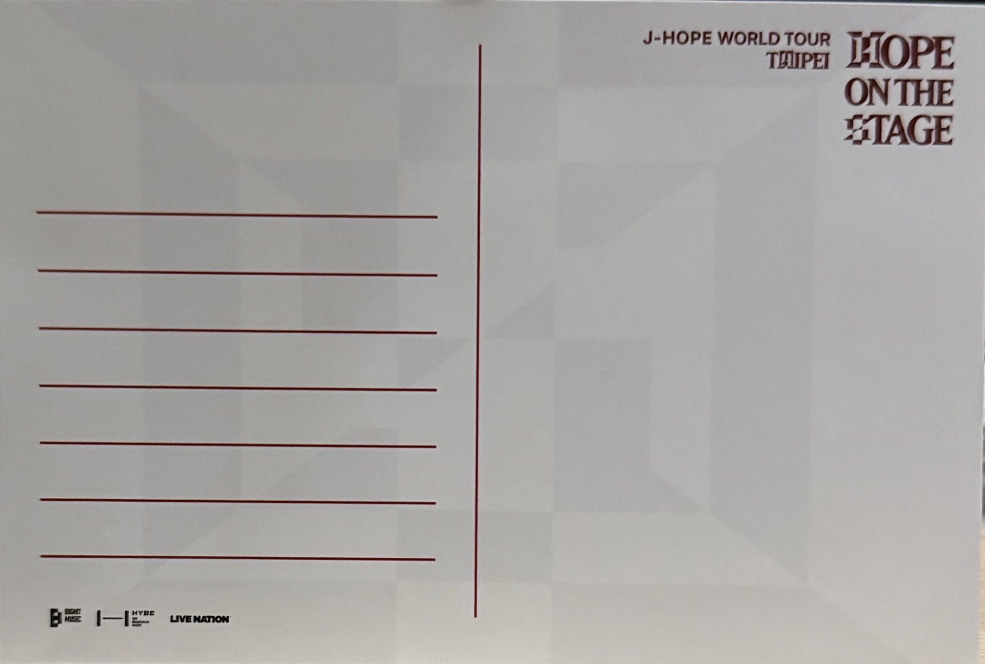 HOTS Tour 明信片 HOTS Tour 明信片 台北場 VIP禮