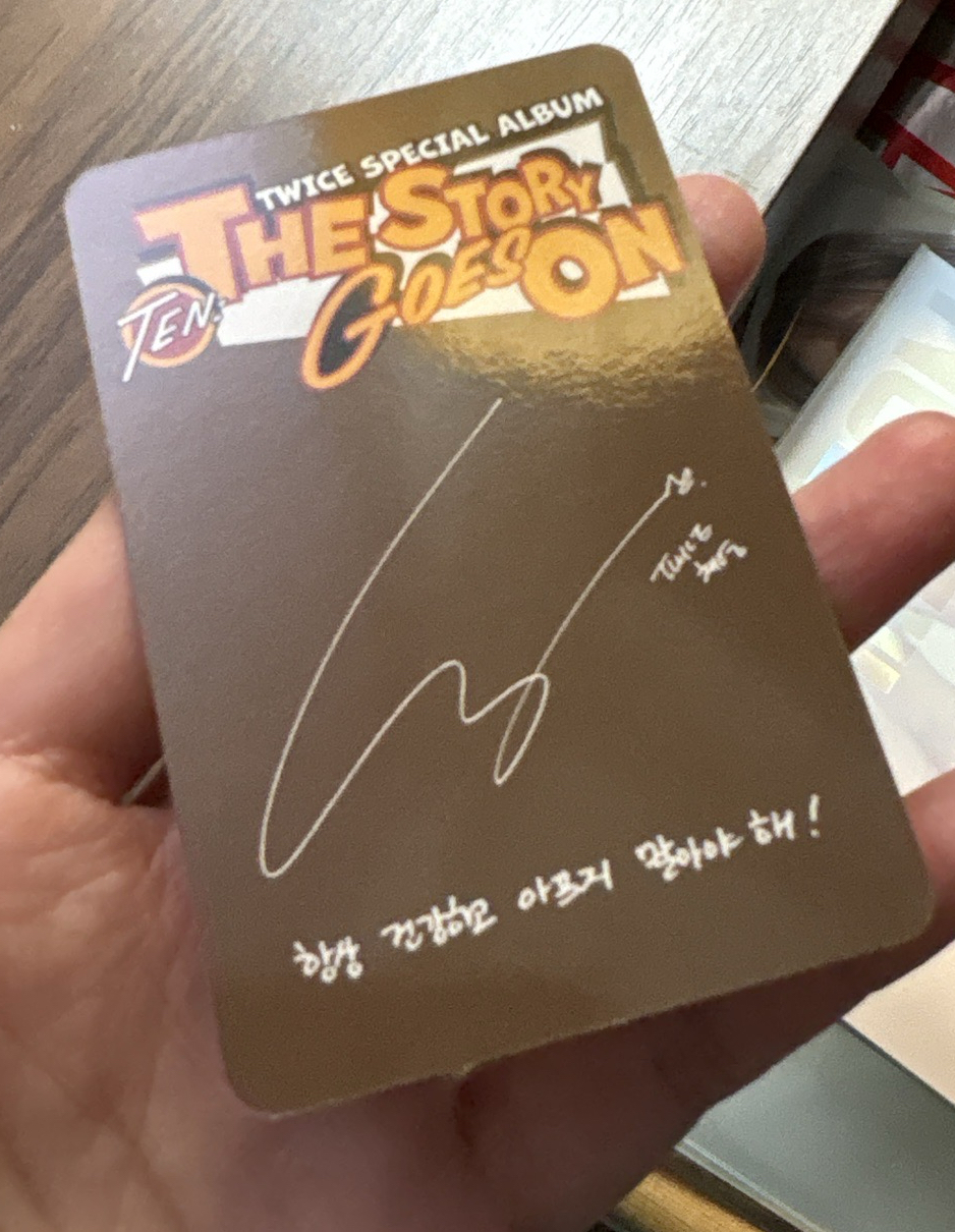 十週年特別專 專輯卡 TWICE 彩瑛