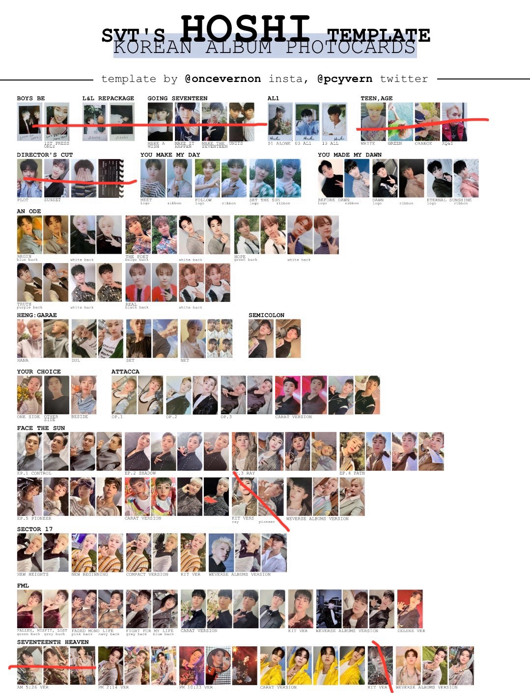 權順榮 歷年專輯卡