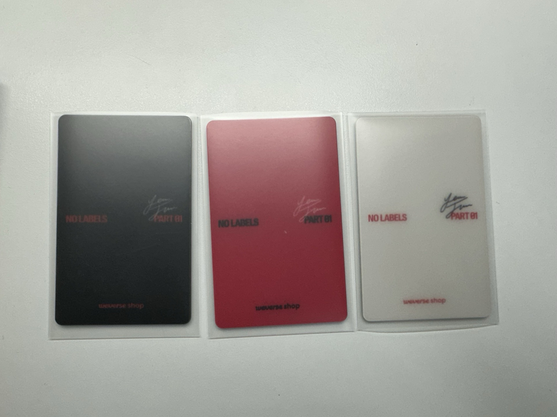 然竣NO LABELS WVS 特典鏡子卡