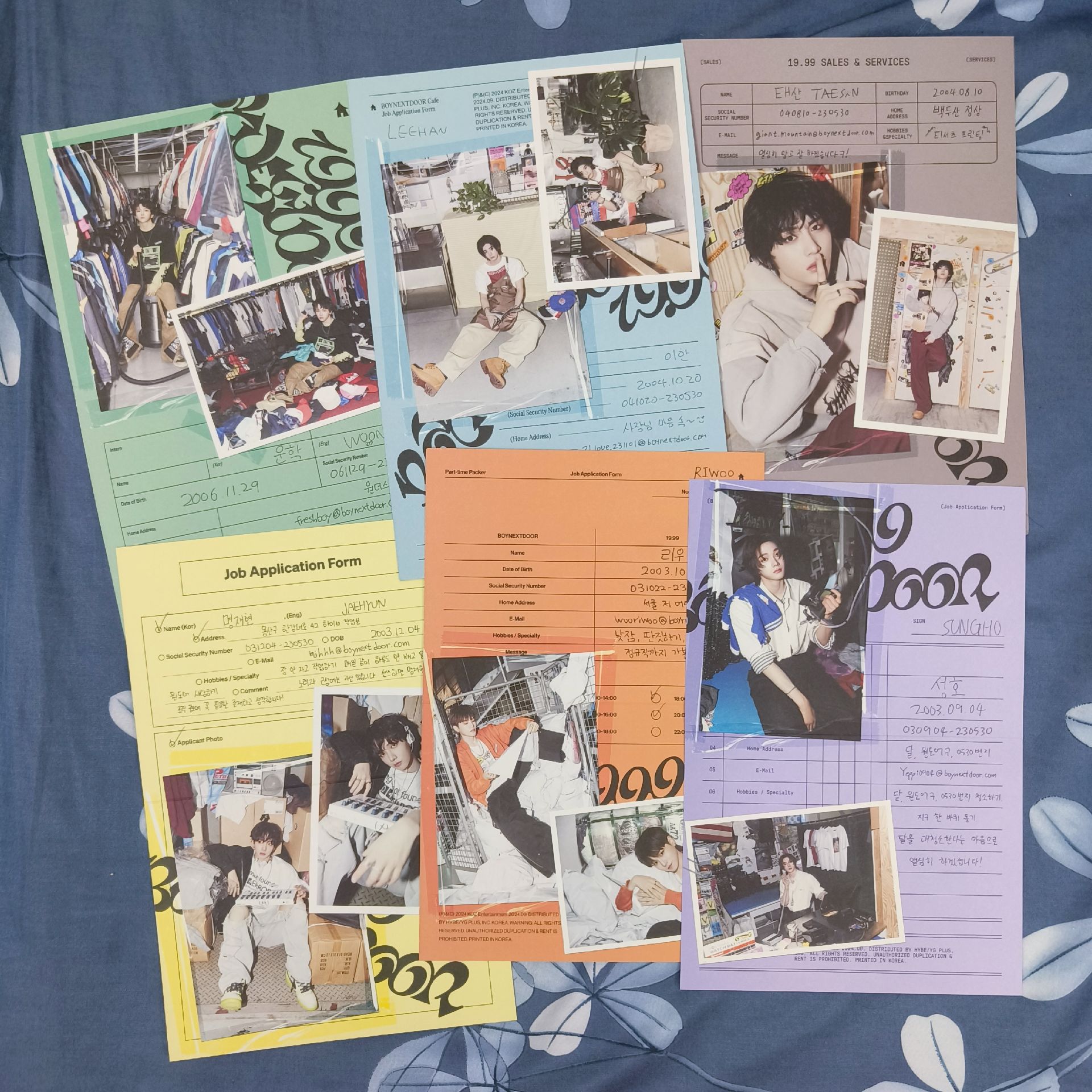 Boynextdoor 19.99 專輯隨機履歷表