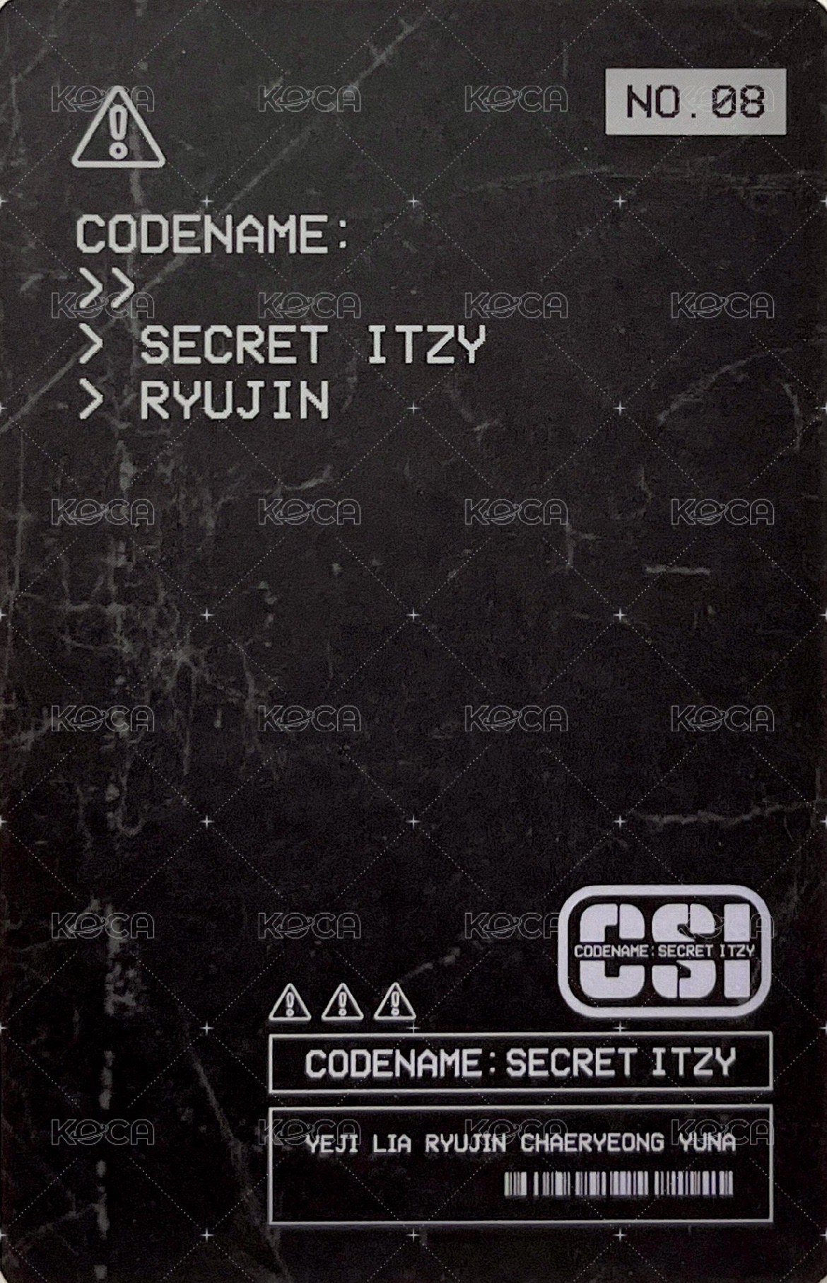 ITZY Ryujin 申留真 隨機卡