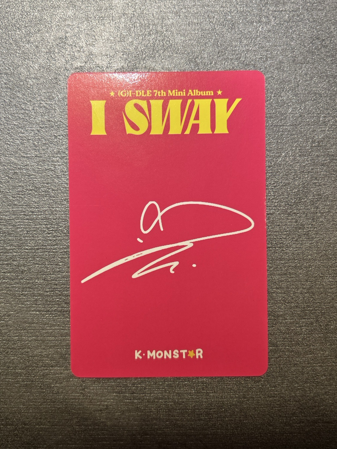 I SWAY km 簽售卡 雨琦