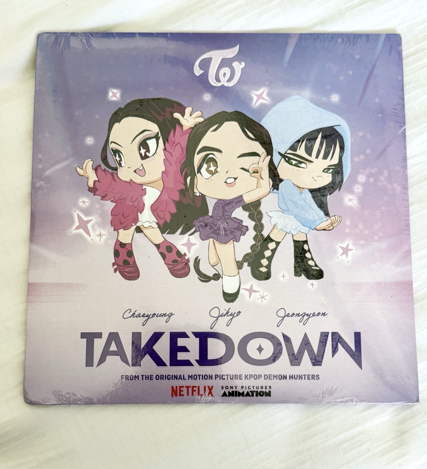 ⚡️TWICE Kpop Demon Hunters 獵魔女團 彩瑛 定延 志效 Takedown 單曲 黑膠 唱片