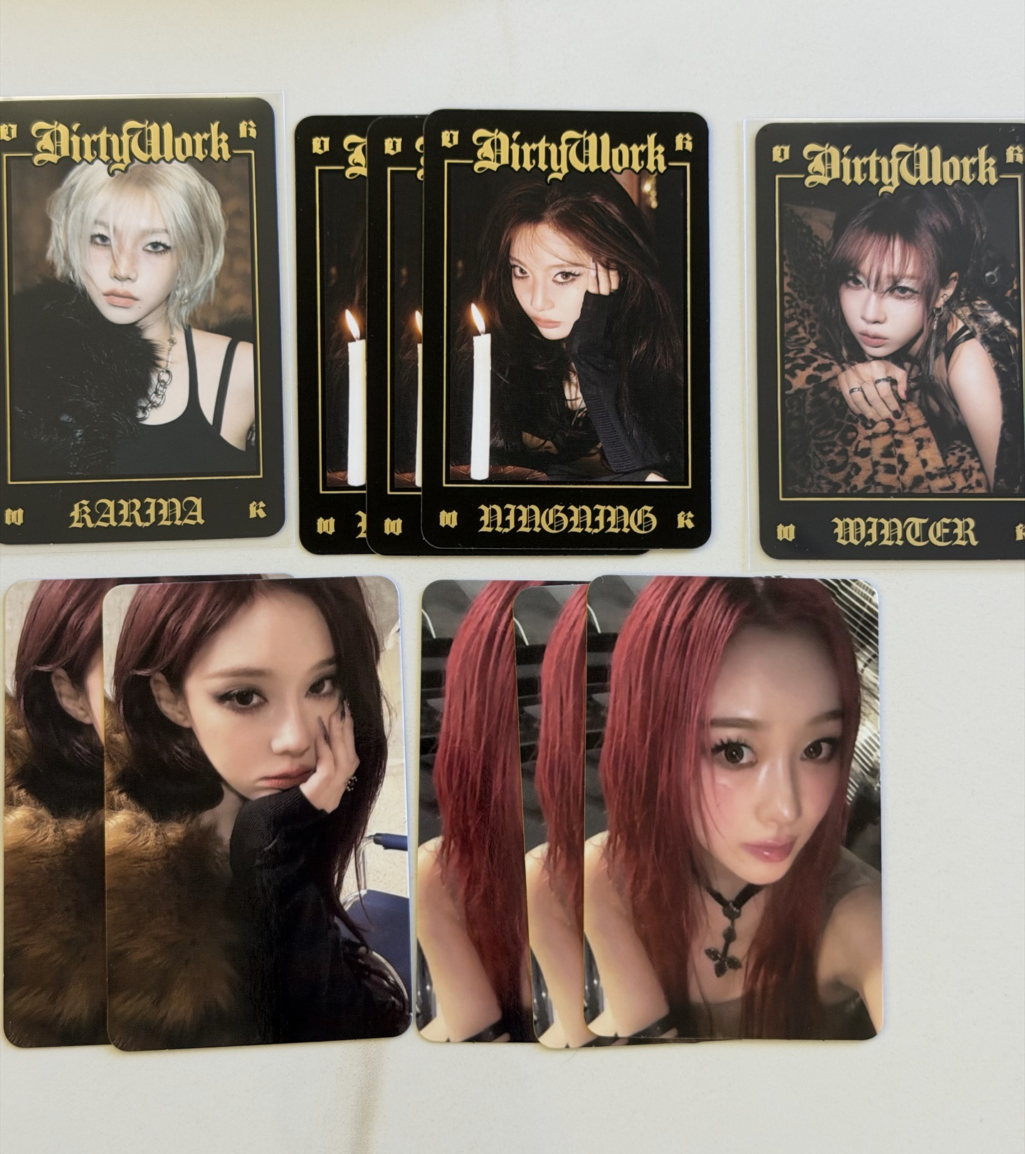 aespa Dirty Work 快閃隨機卡