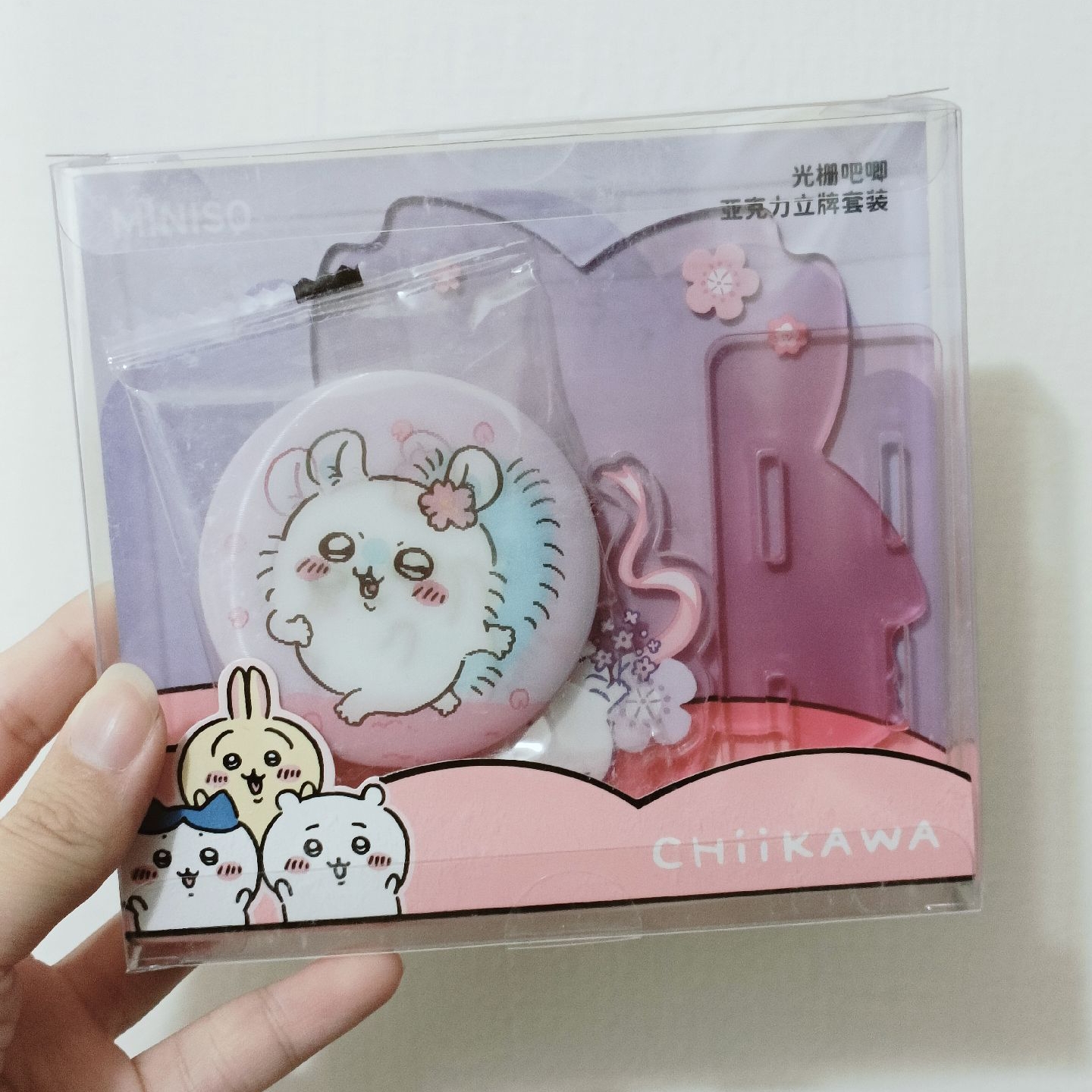 吉伊卡哇 櫻花季 光柵吧唧 壓克力立牌套裝