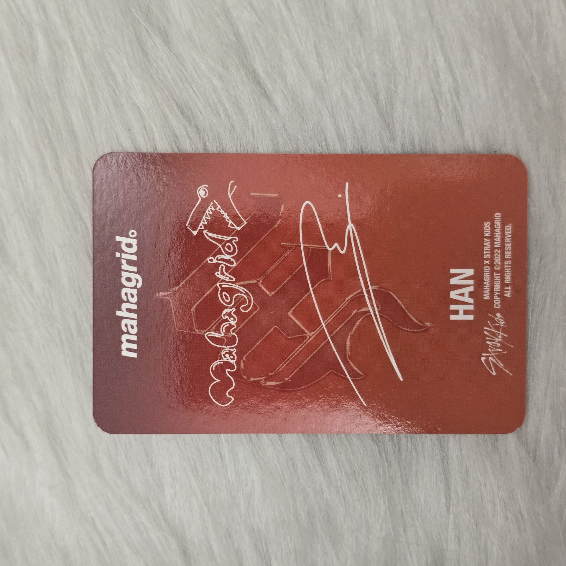 韓知城 手寫卡背 MAHAGRID 代言卡 3.0