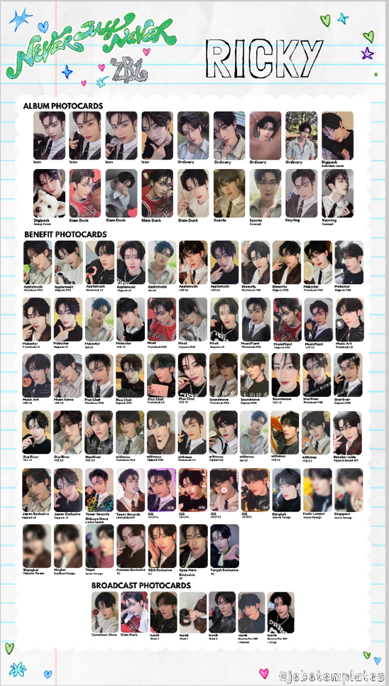 RICKY 正規一 入場卡