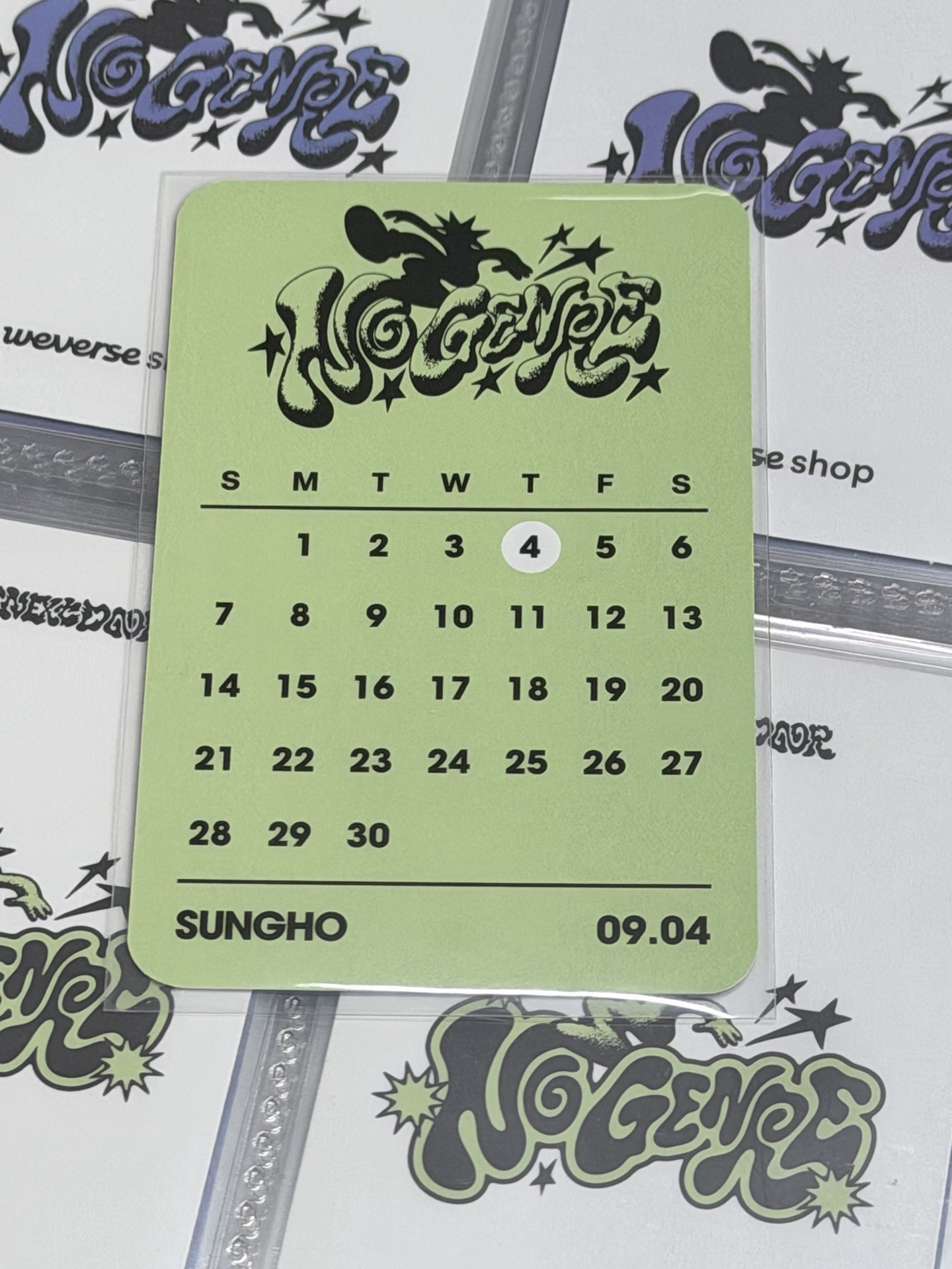 No Genre yes24 預售特典卡 生日卡 成淏