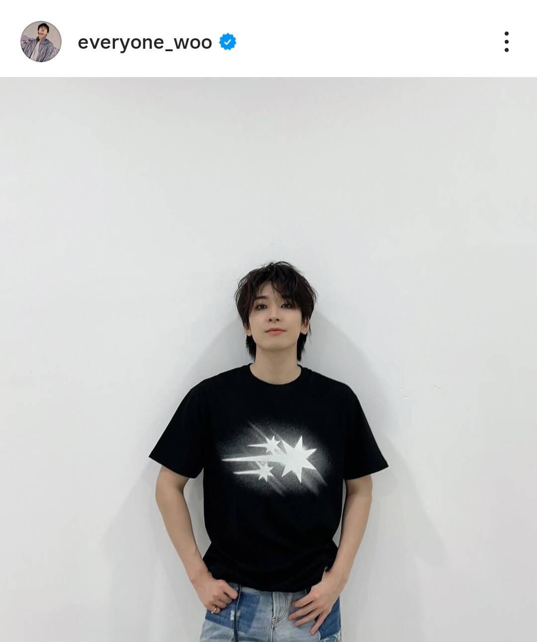 圓佑jins代言明信片+同款黑t